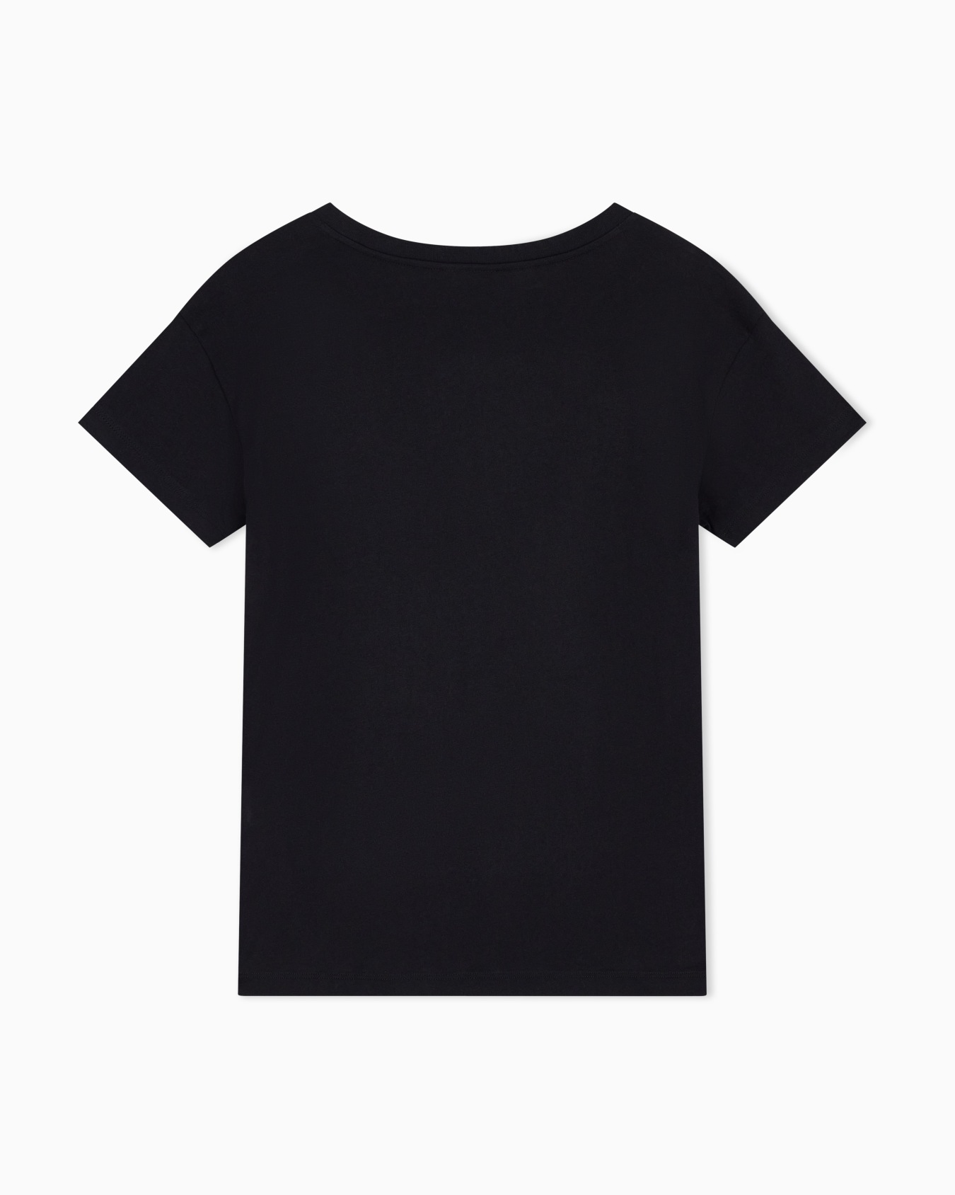 T-shirt oversize en jersey de coton à col rond Diapositive 2