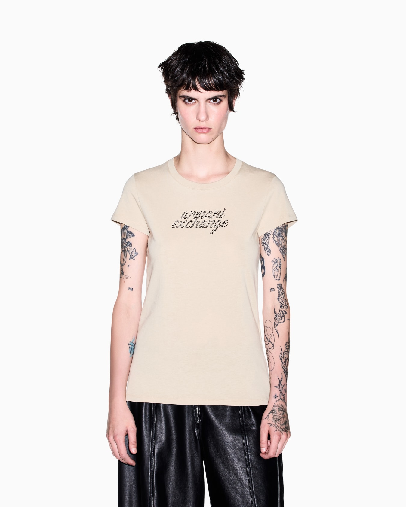 slim fit t-shirt in cotton jersey Slide 3
