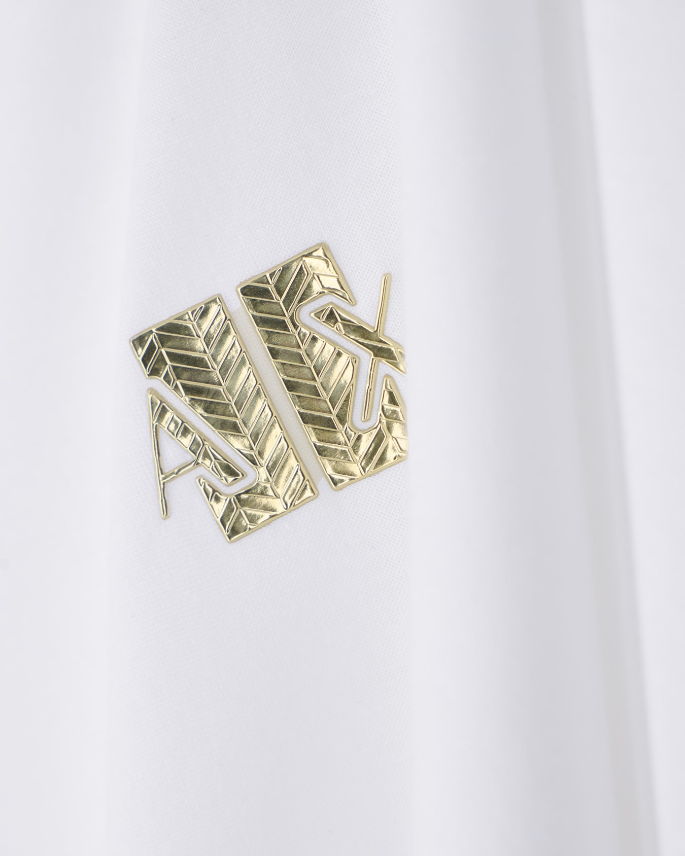 Camiseta de punto de viscosa con logotipo metálico Diapositiva 4