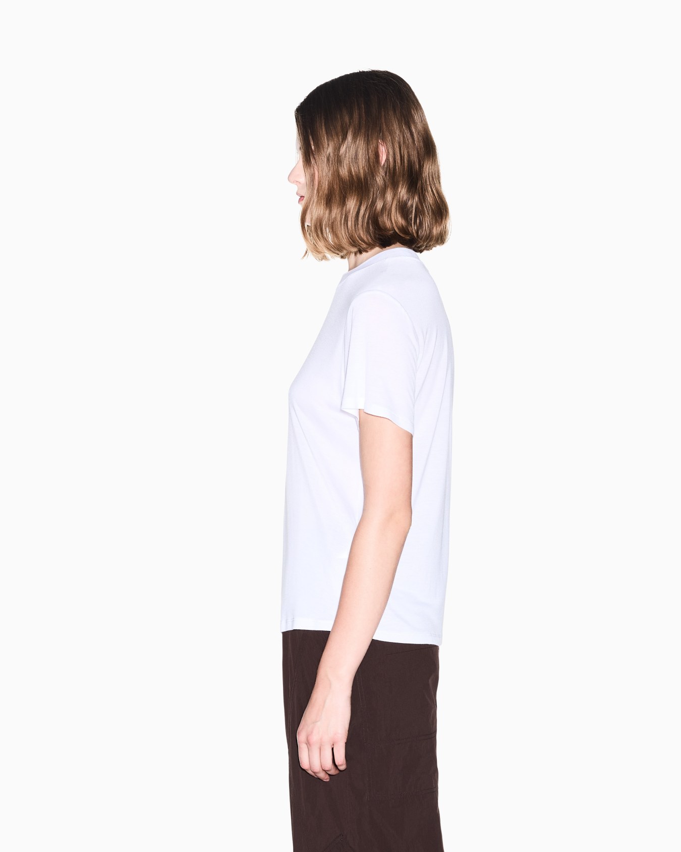 Camiseta de punto de viscosa con logotipo metálico Diapositiva 7
