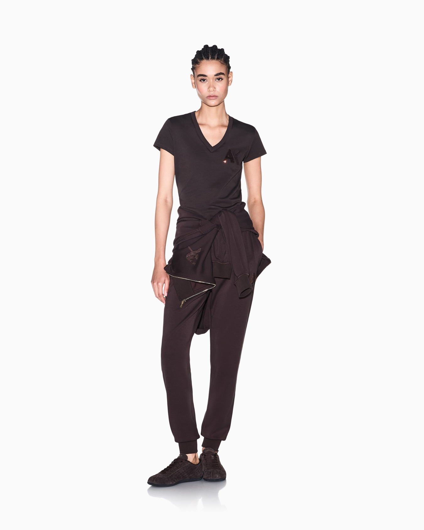 slim fit t-shirt in cotton jersey Slide 1