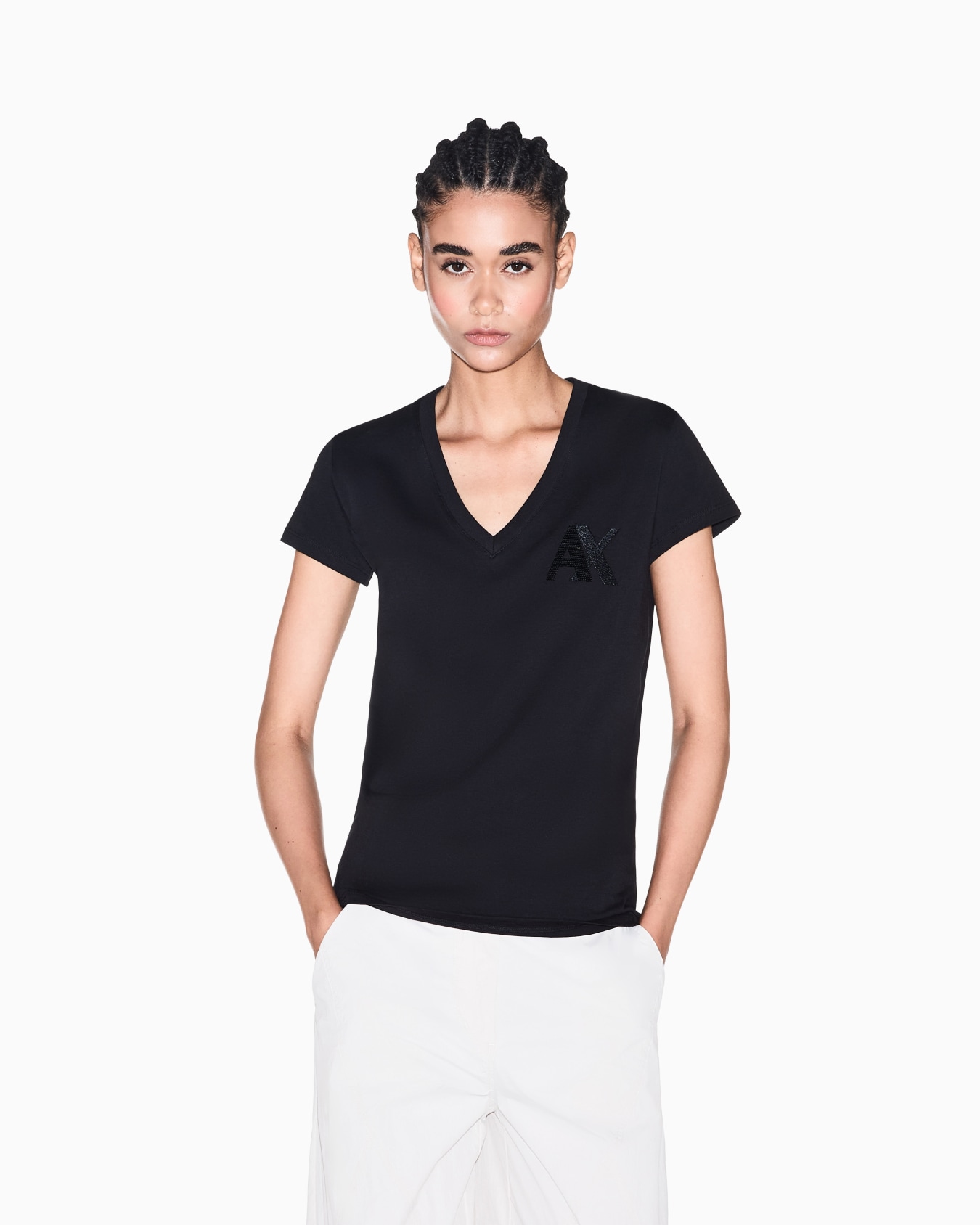 T-Shirt aus Baumwolljersey mit schmaler Passform Folie 3