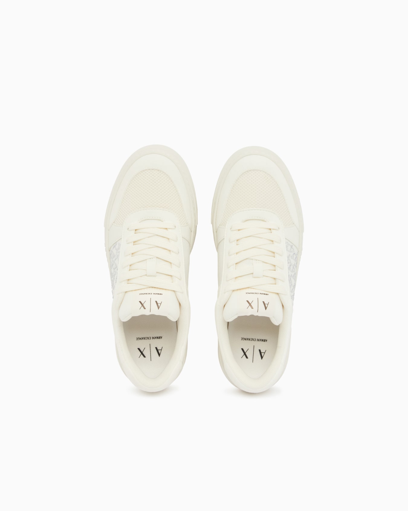 ストラスAXロゴ レースアップスニーカー スライドする 2
