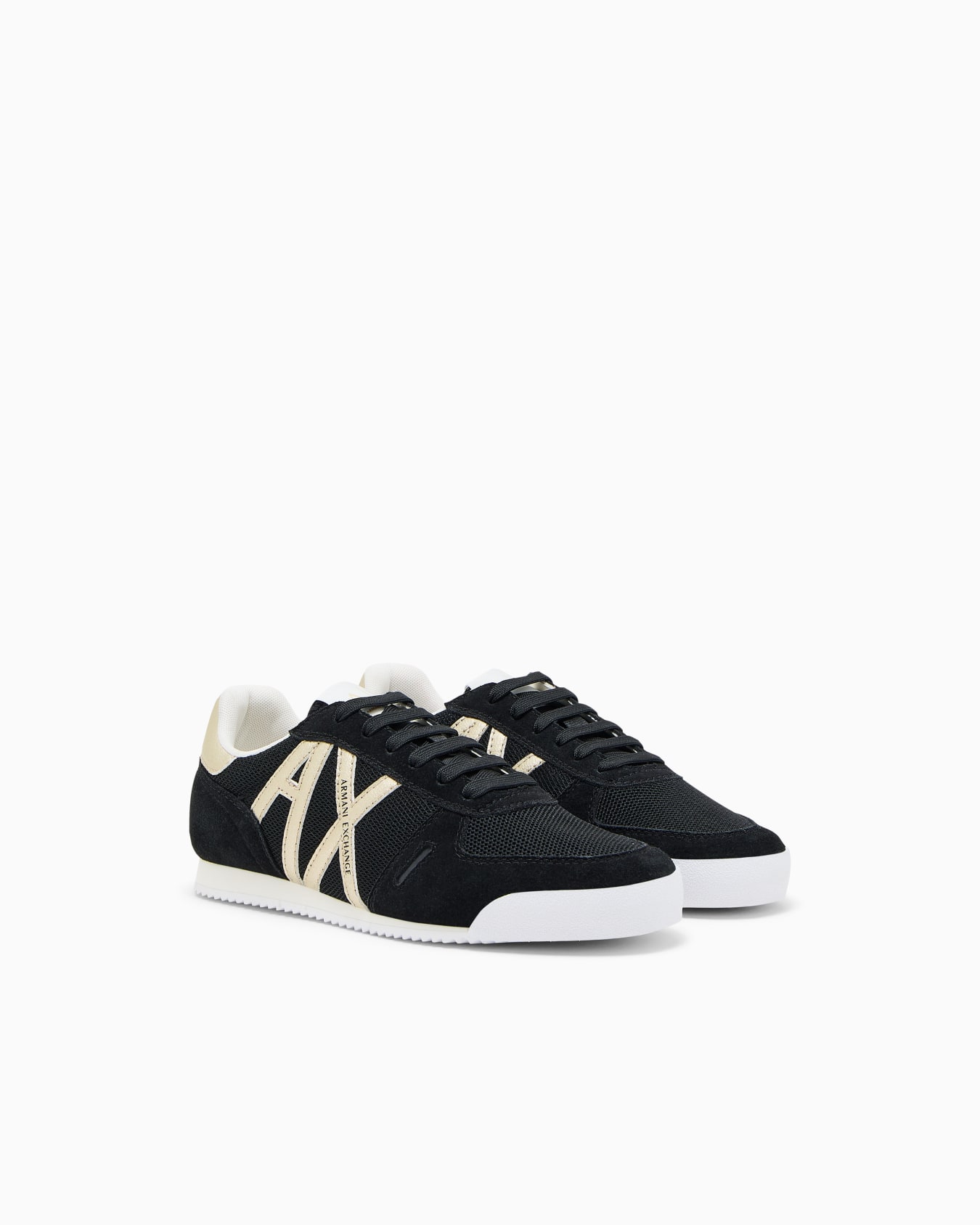 Sneakers in Suede, Mesh and Reflex Details Slide 1