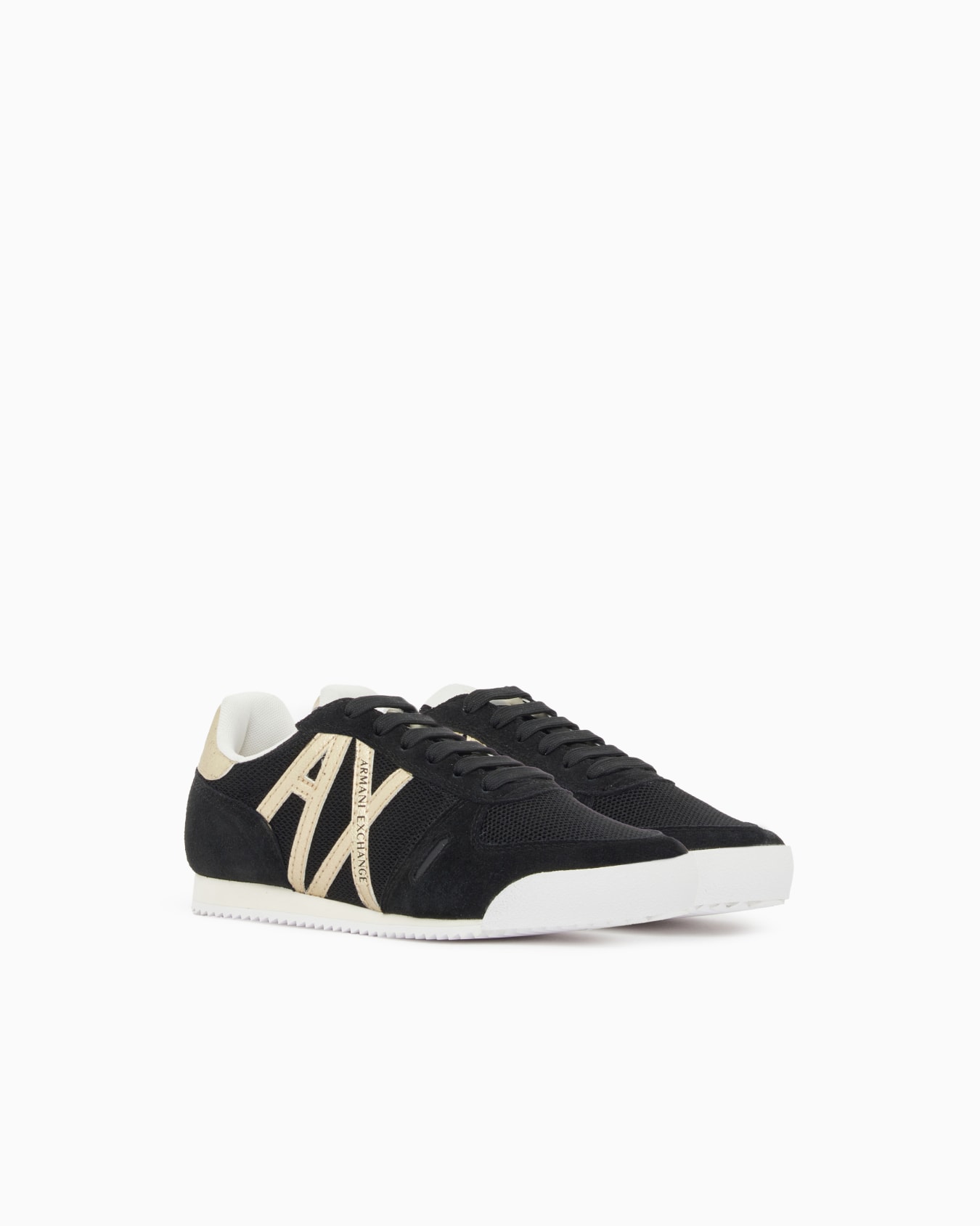 Sneakers in Suede, Mesh and Reflex Details Slide 1