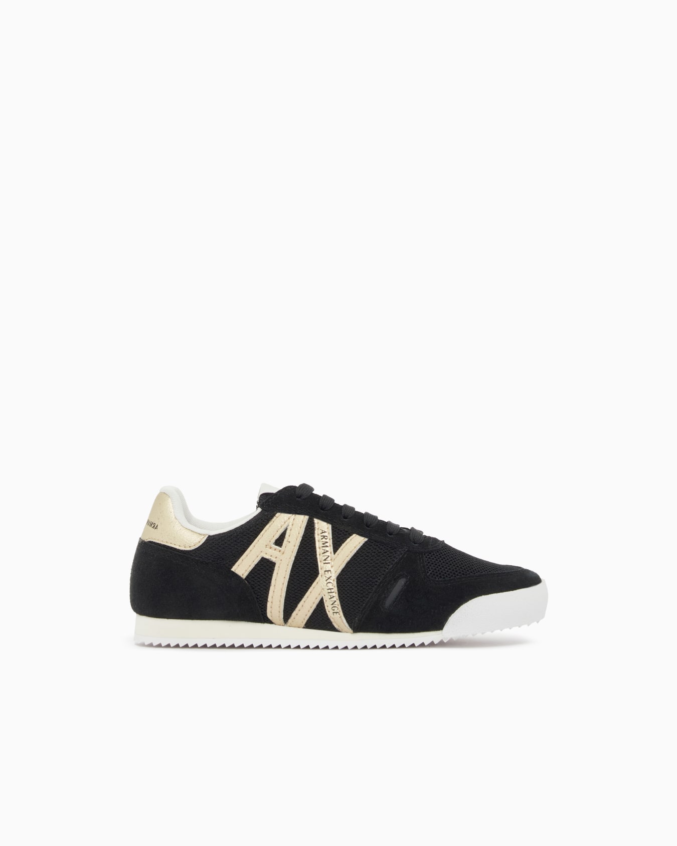 Sneakers in Suede, Mesh and Reflex Details Slide 0