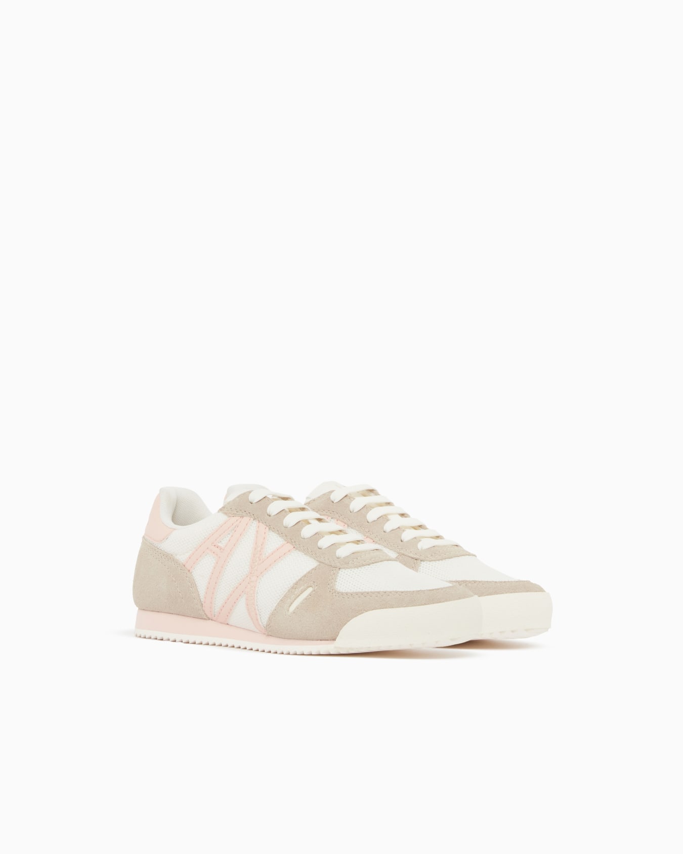 Sneakers in Suede, Mesh and Reflex Details Slide 1