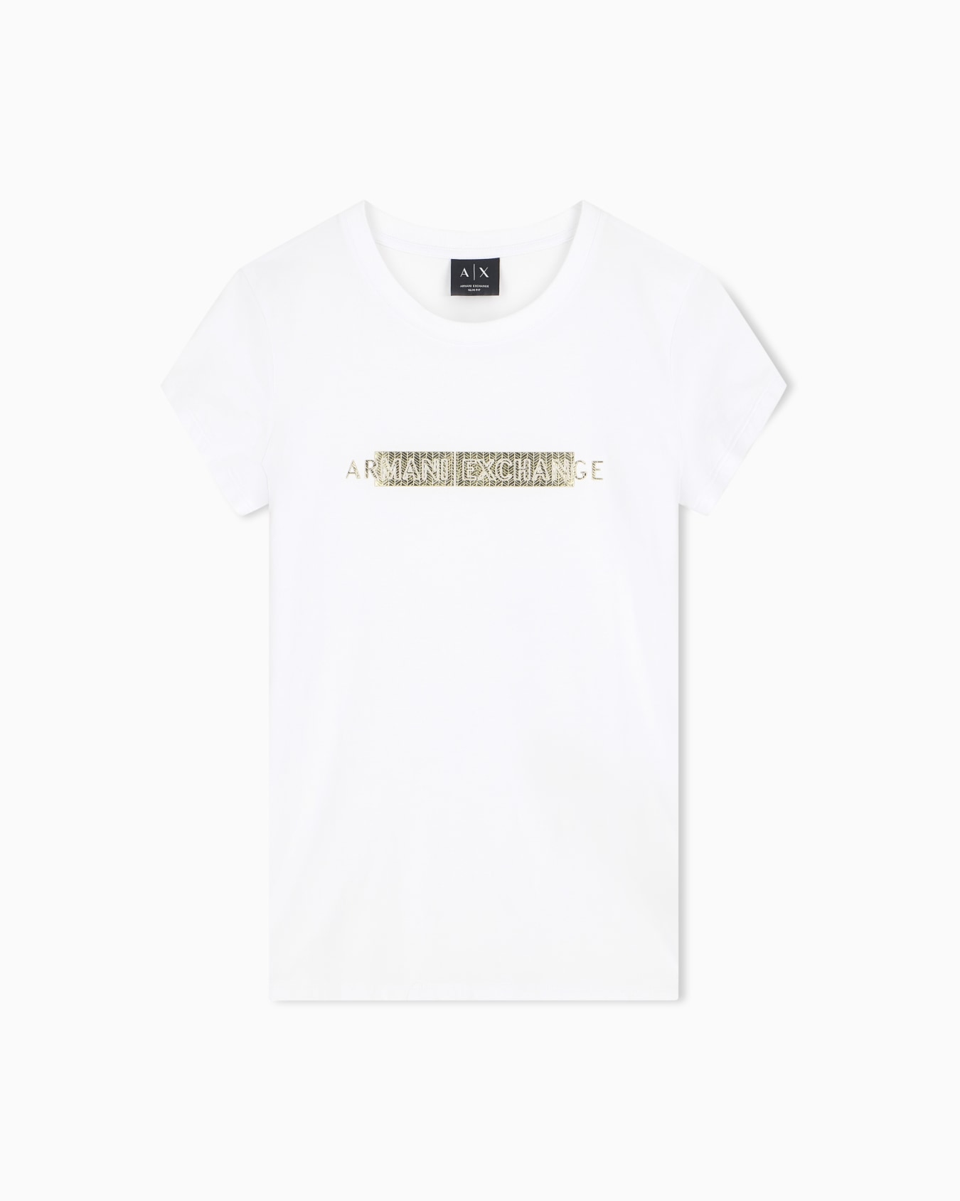slim fit t-shirt in stretch cotton jersey Slide 0
