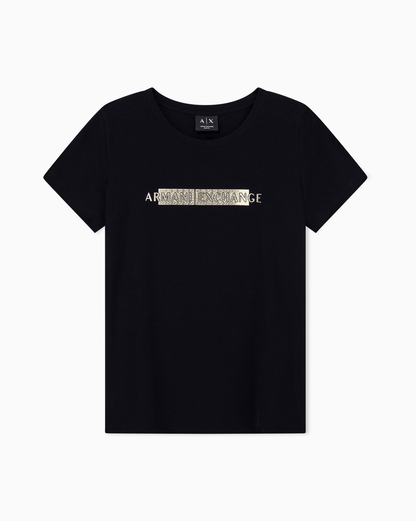 slim fit t-shirt in stretch cotton jersey Slide 0