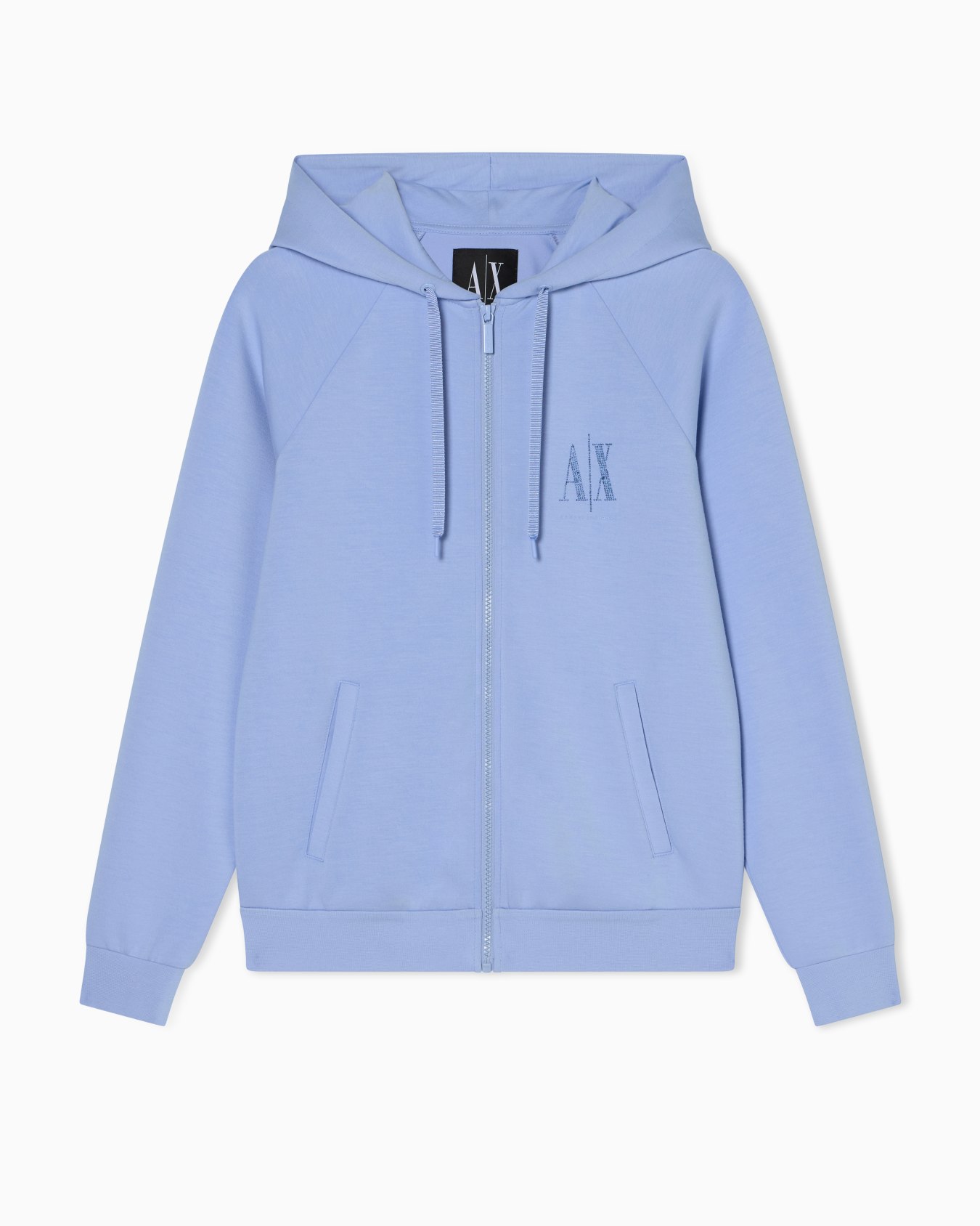 Zip-up fleece in mixed fabric Slide 0