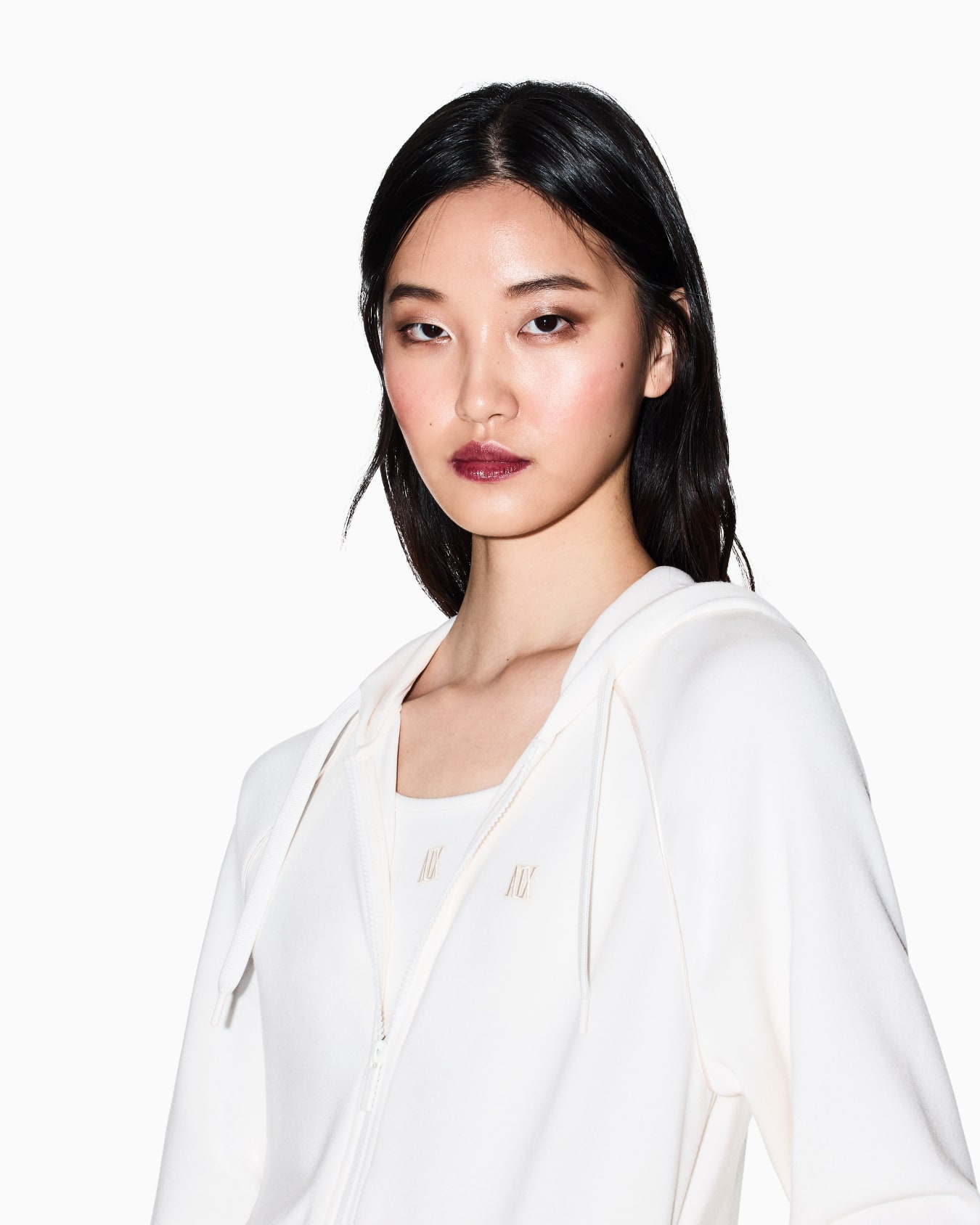 AXロゴ フーデッドジップアップスウェットシャツ スライドする 4