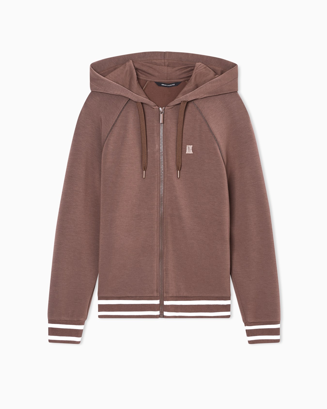 Zip-up sweatshirt in technical fabric Slide 0