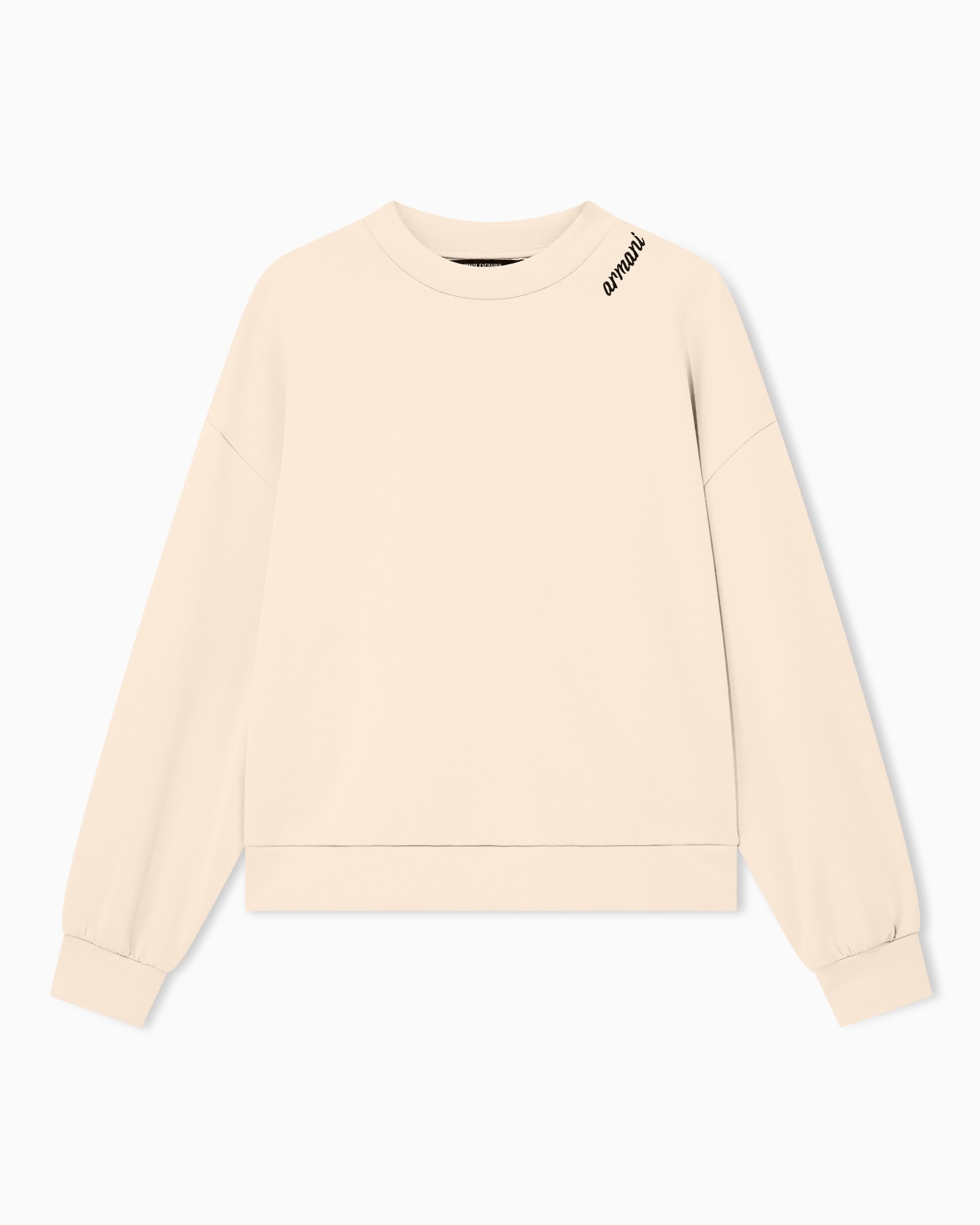 sweatshirt in stretch scuba viscose with hood Slide 0