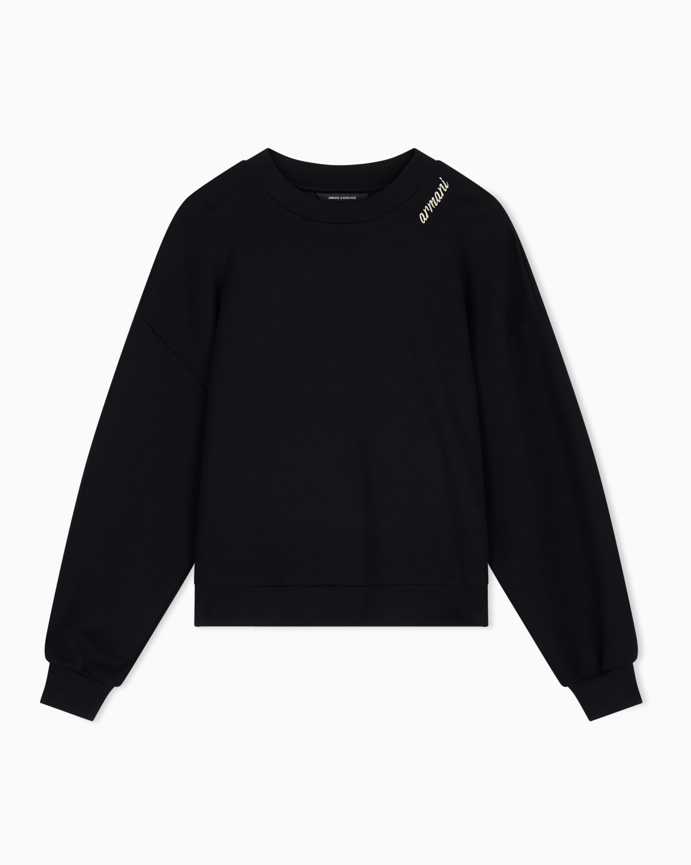 sweatshirt in stretch scuba viscose with hood Slide 0