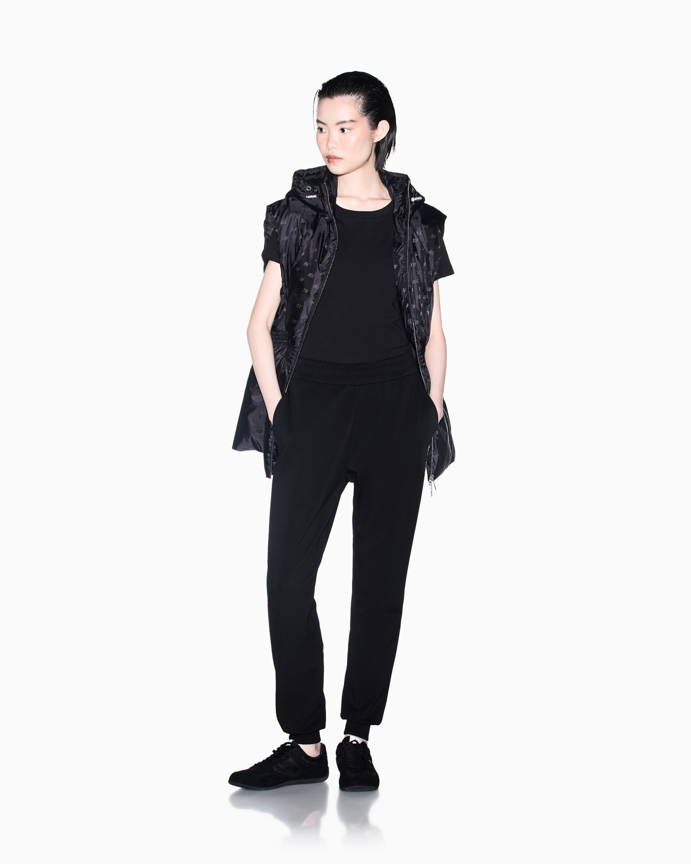 regular fit trousers stretch viscose scuba Slide 1