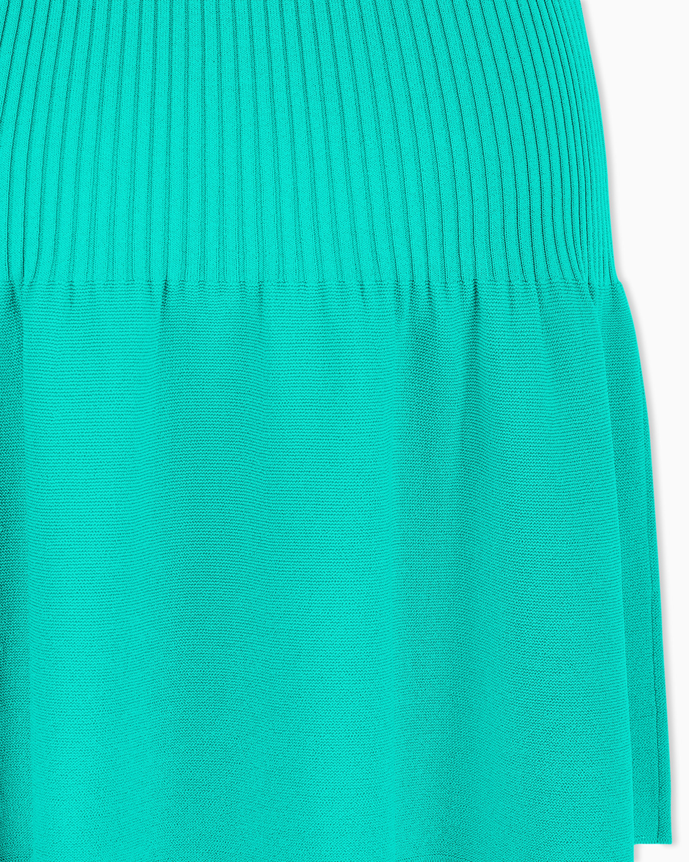 Vestido ajustado de punto sin mangas con falda acampanada Diapositiva 3