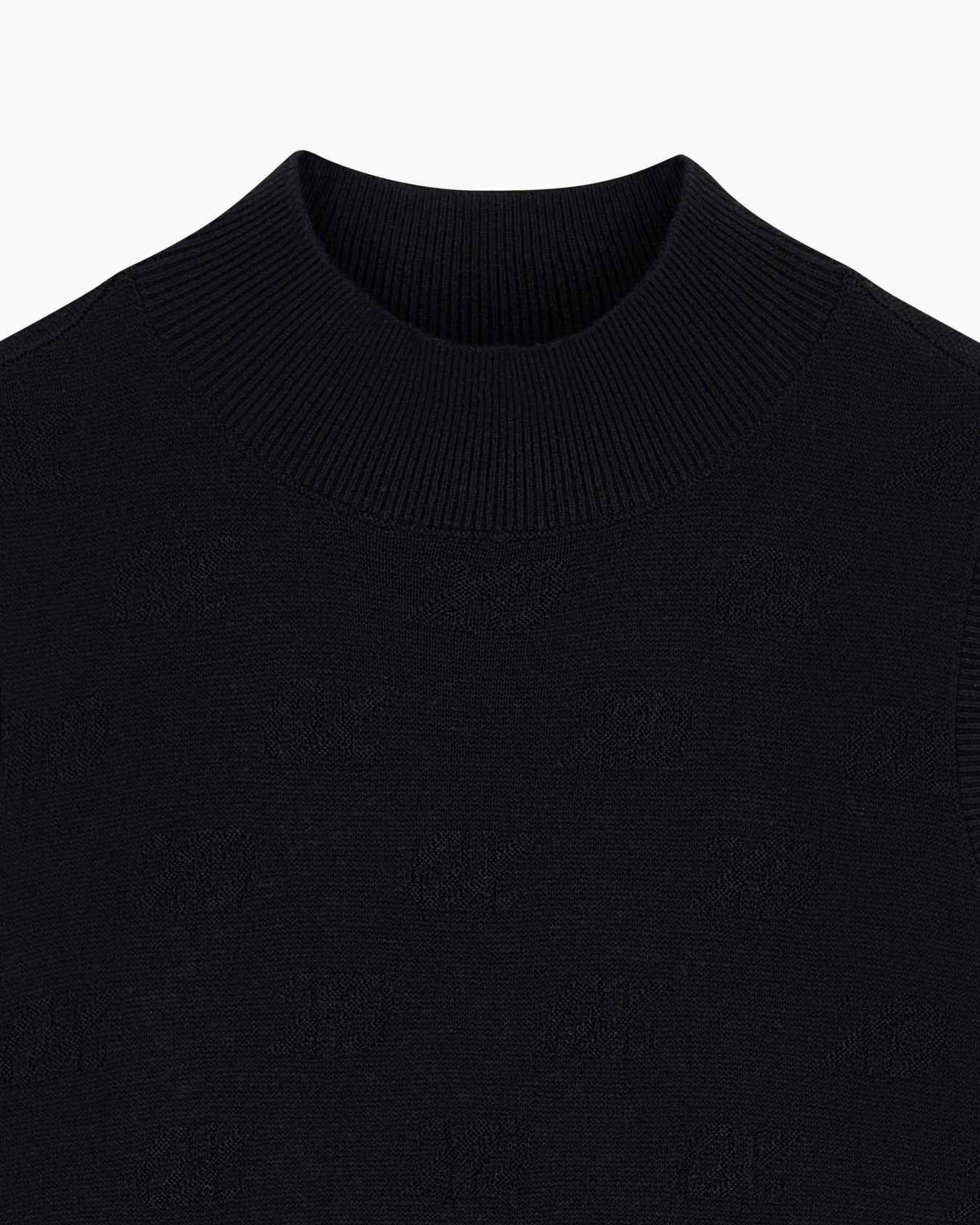 Top in maglia di viscosa cotone e seta a vestibilità regolare Slide 4