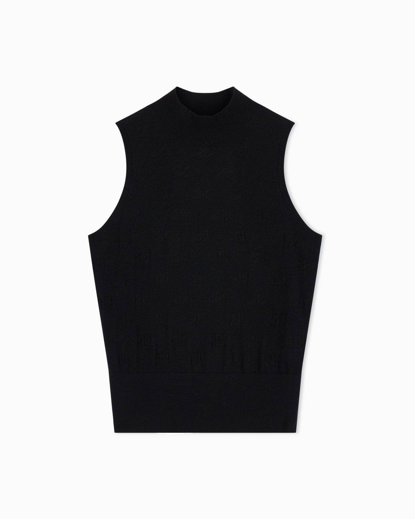 Top in maglia di viscosa cotone e seta a vestibilità regolare Slide 0
