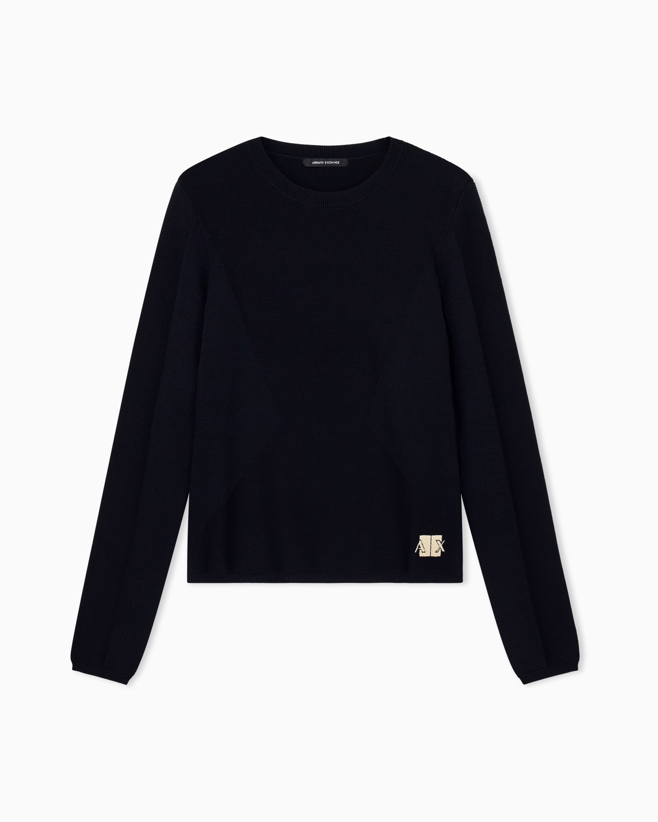 regular fit pullover knitted in recycled viscose Slide 0