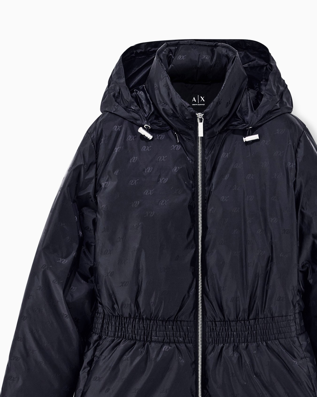 caban coat recycled nylon jacquard Slide 3