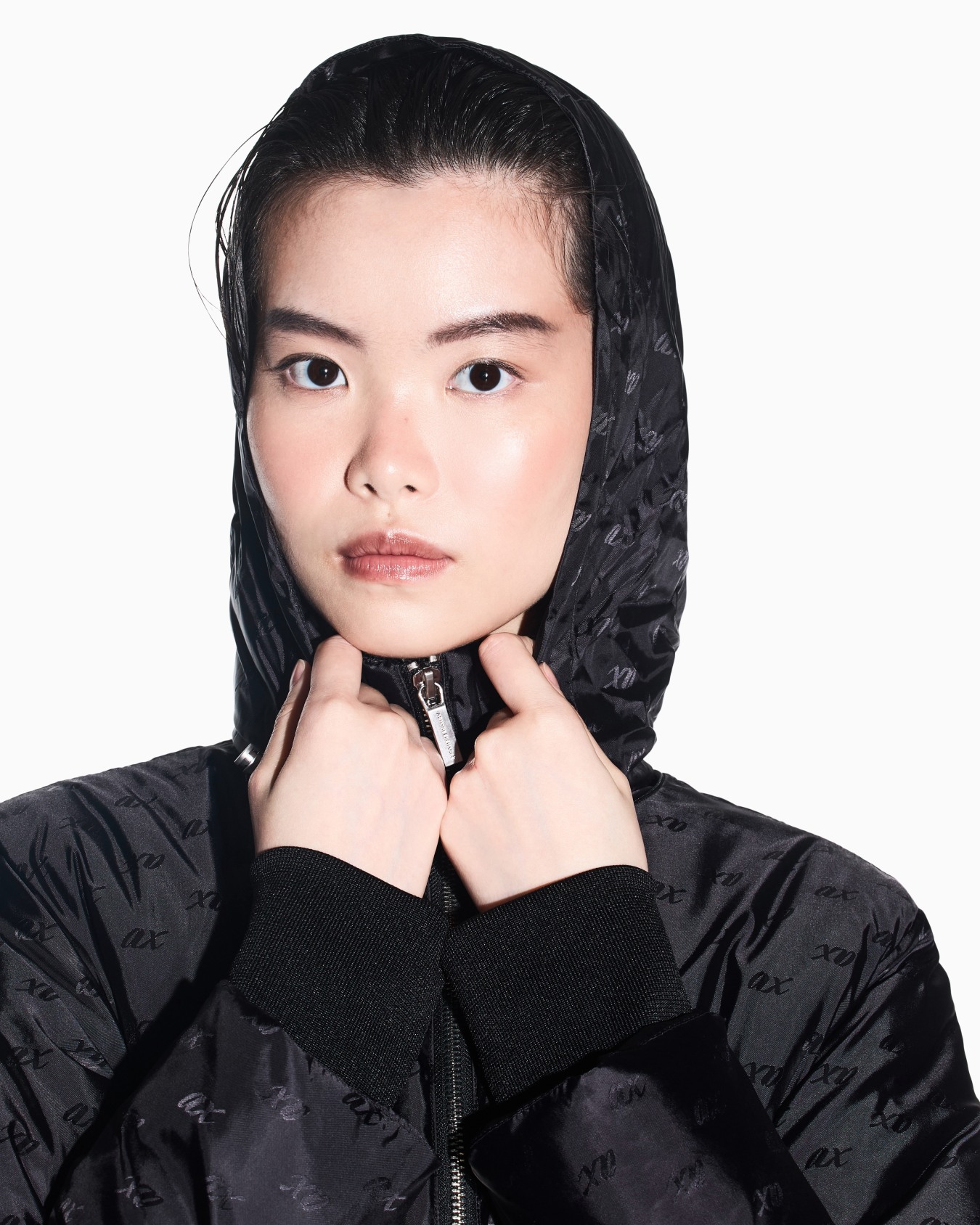 caban coat recycled nylon jacquard Slide 5