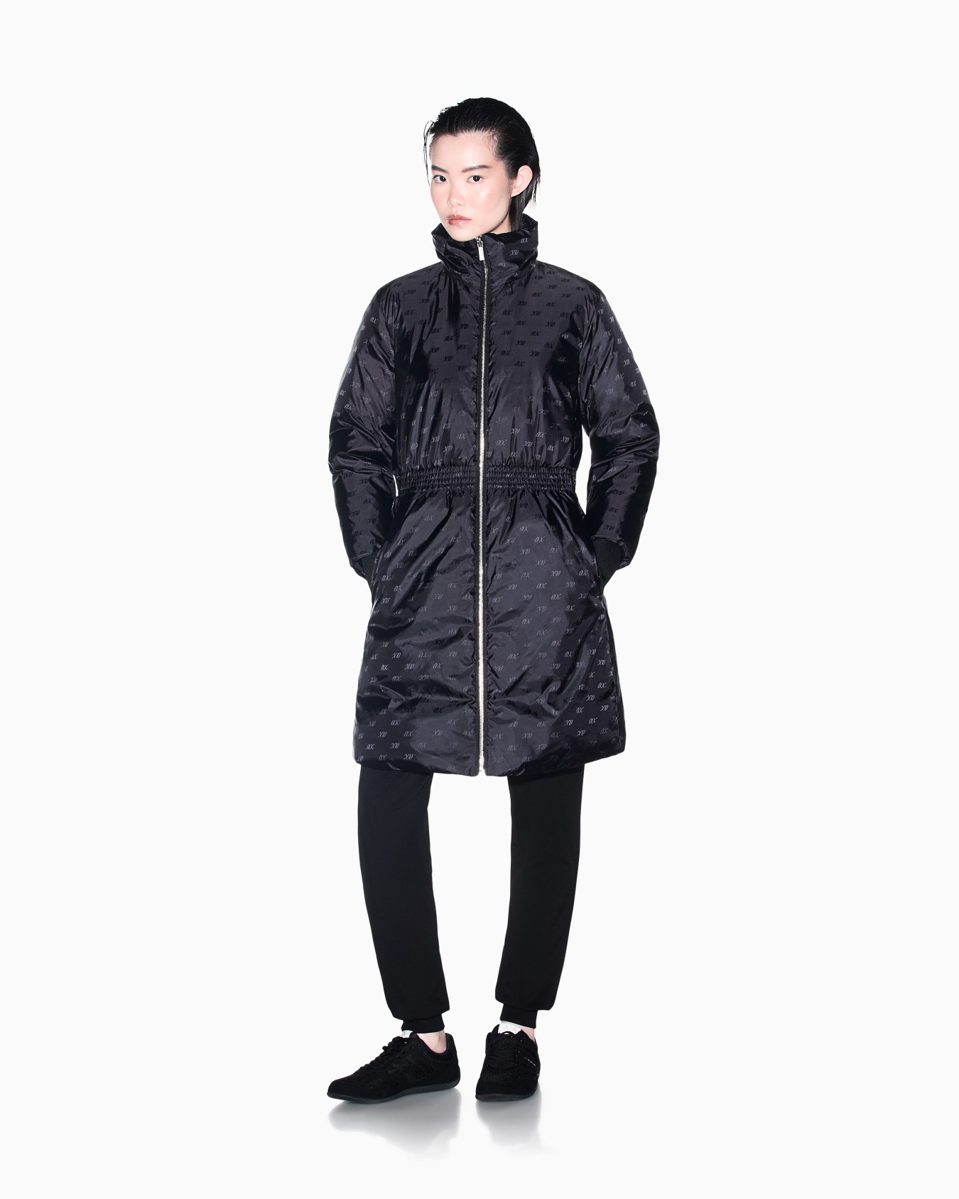 caban coat recycled nylon jacquard Slide 1