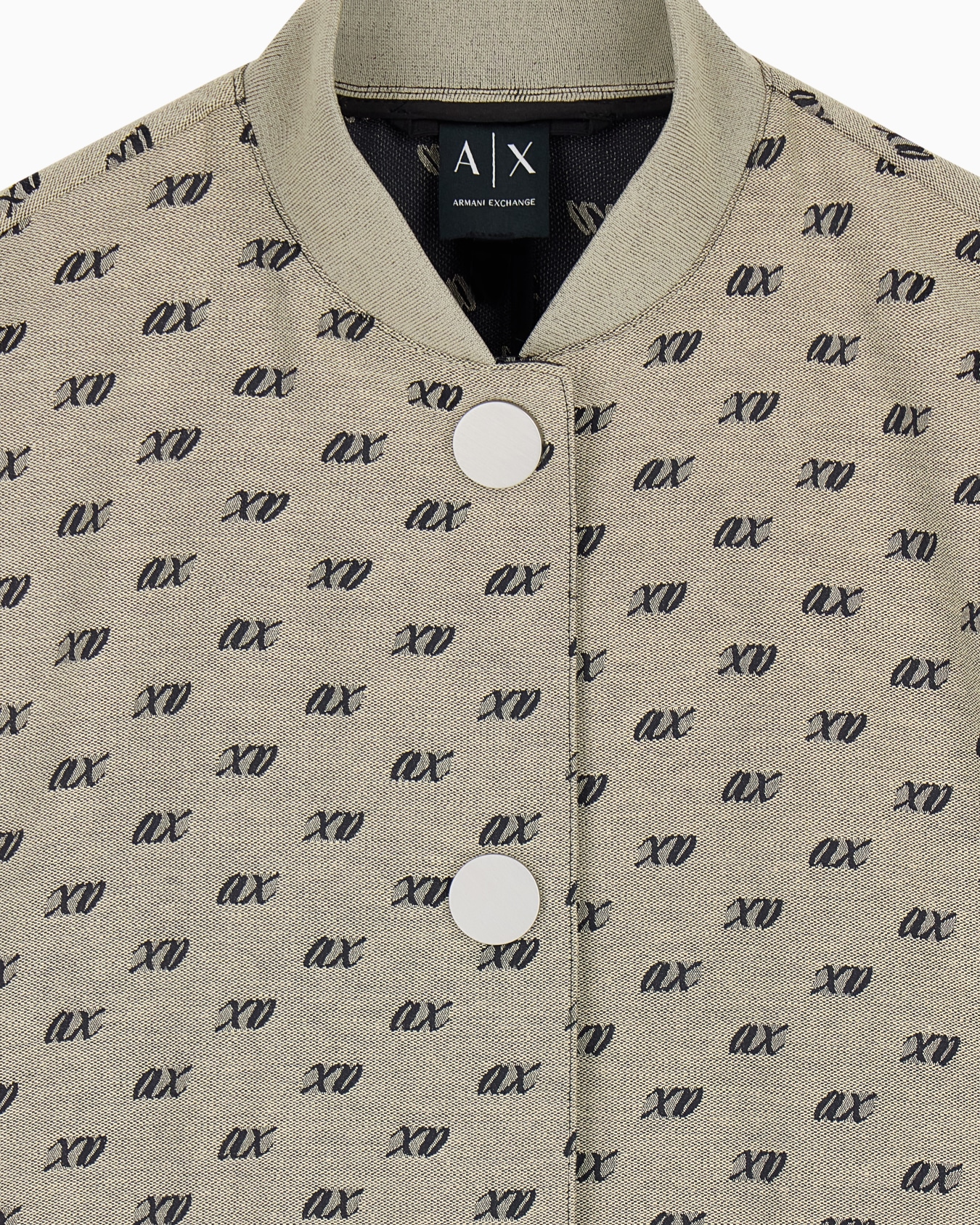 Blouson jacket cotton blend allover jacquard Slide 3