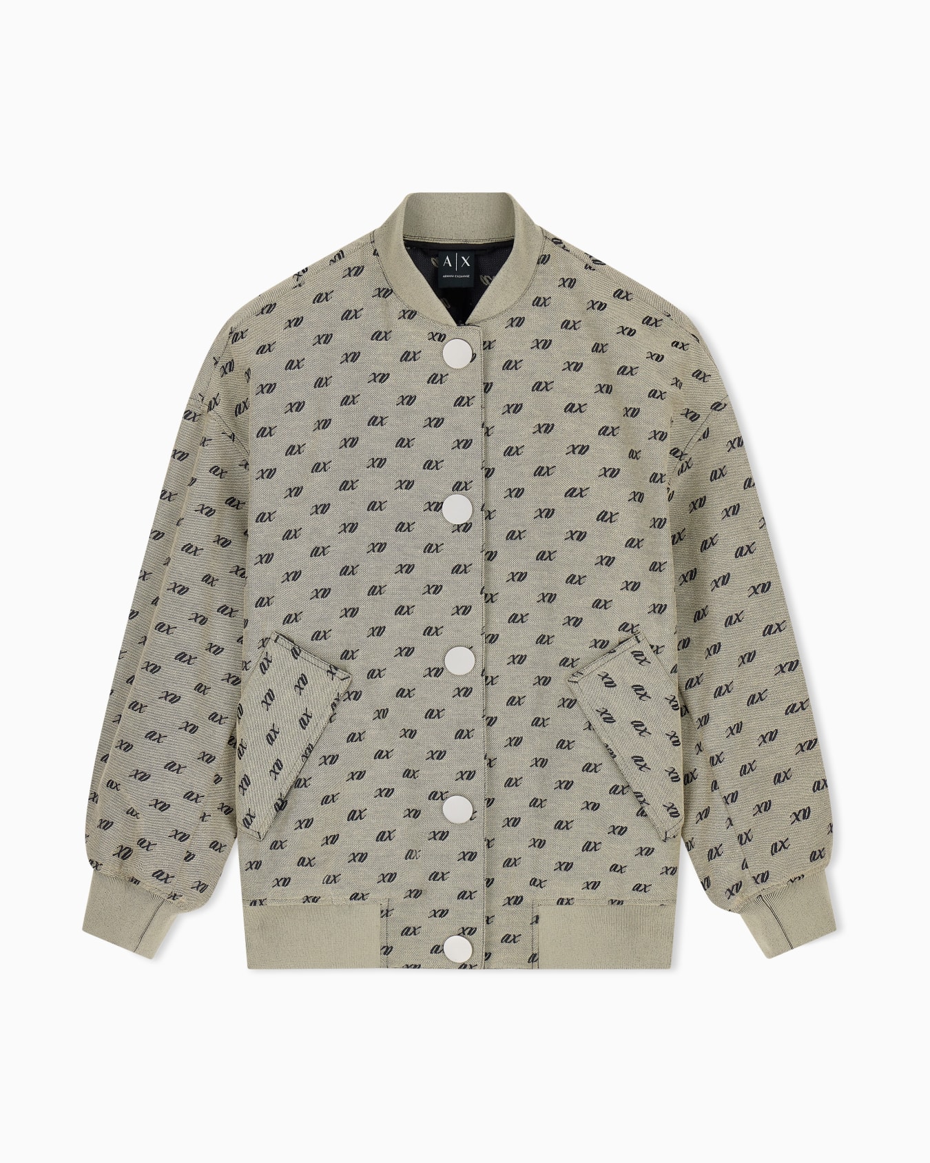 Blouson jacket cotton blend allover jacquard Slide 0
