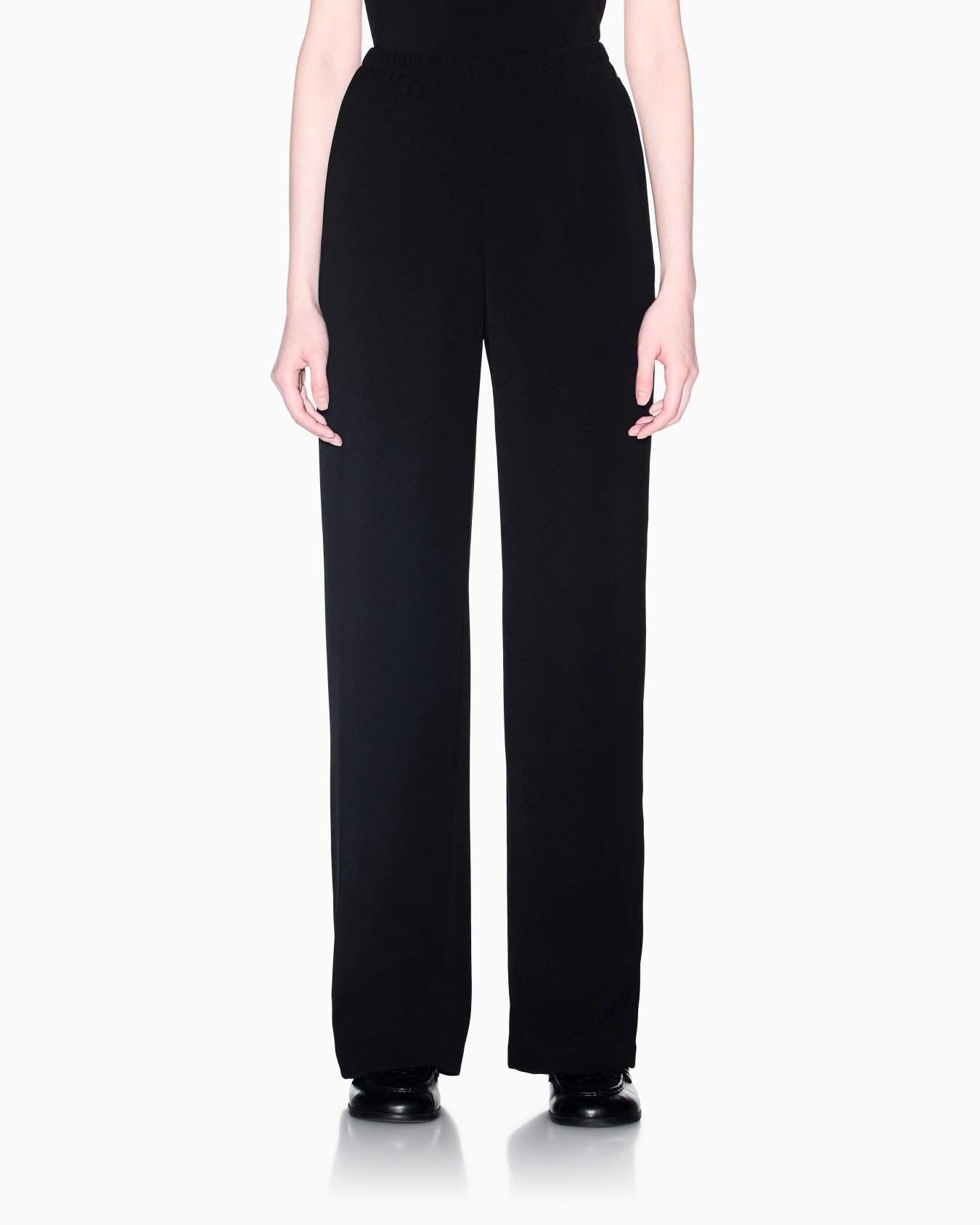 regular fit trousers recycled twill with rib details Slide 3