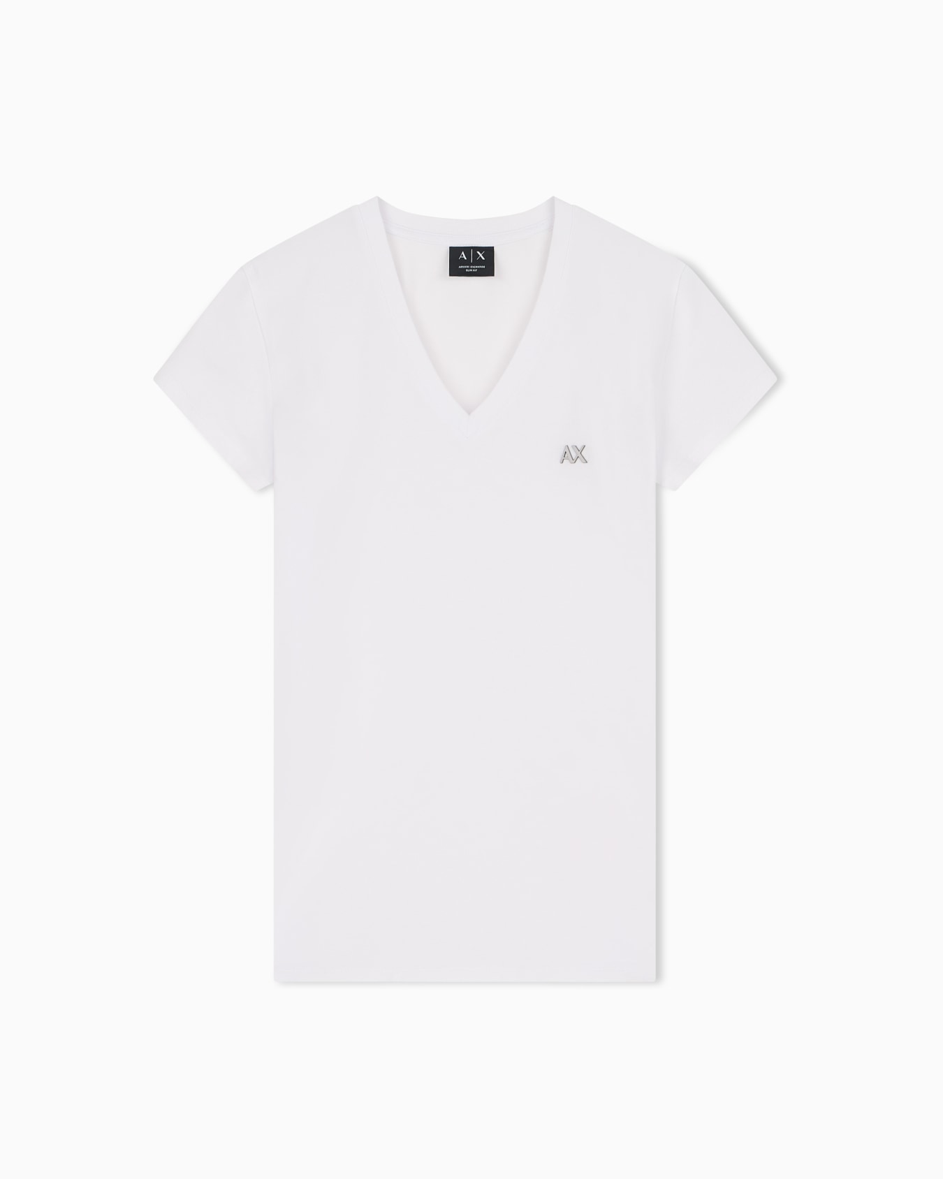 slim fit t-shirt in stretch cotton jersey Slide 0