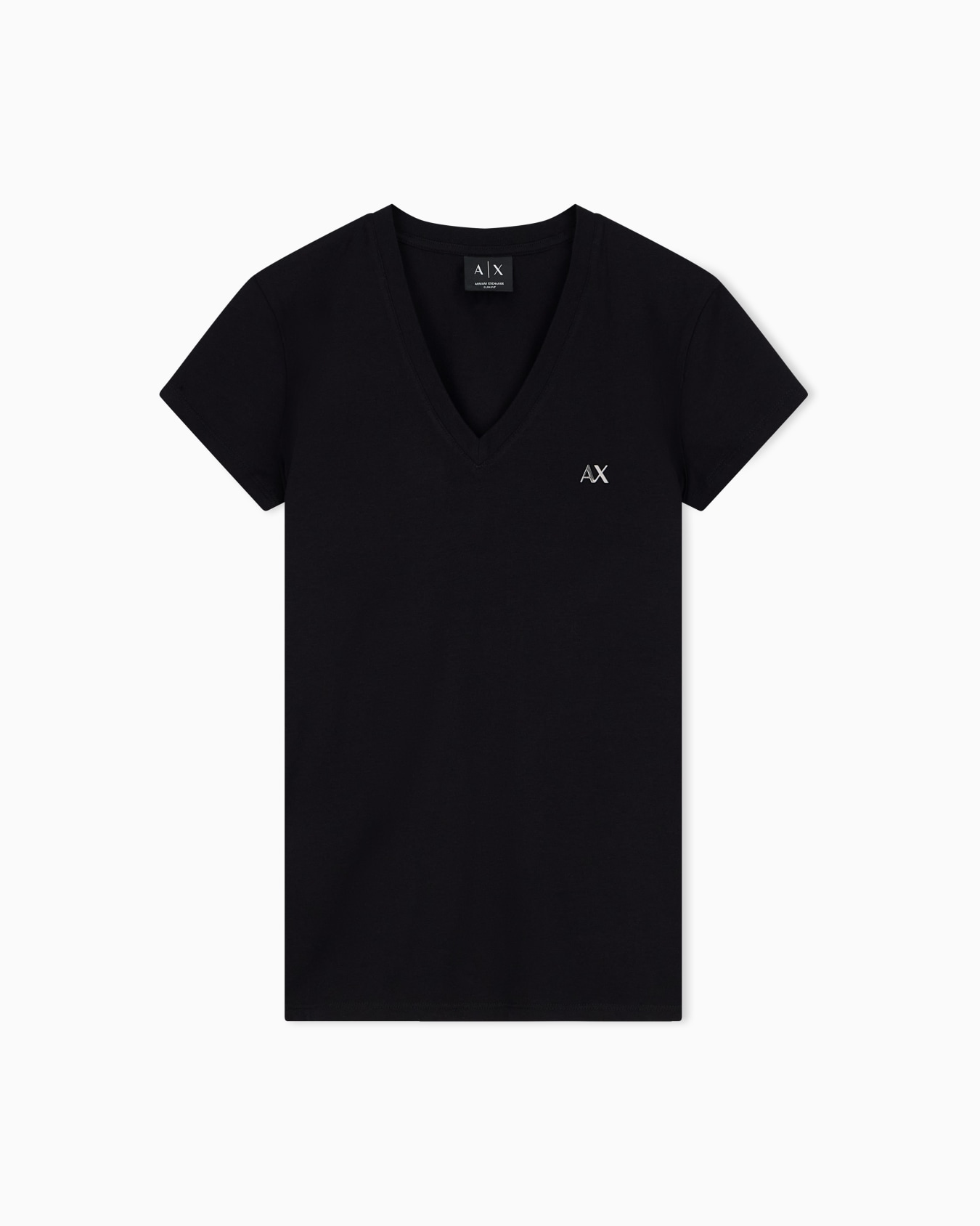 slim fit t-shirt in stretch cotton jersey Slide 0