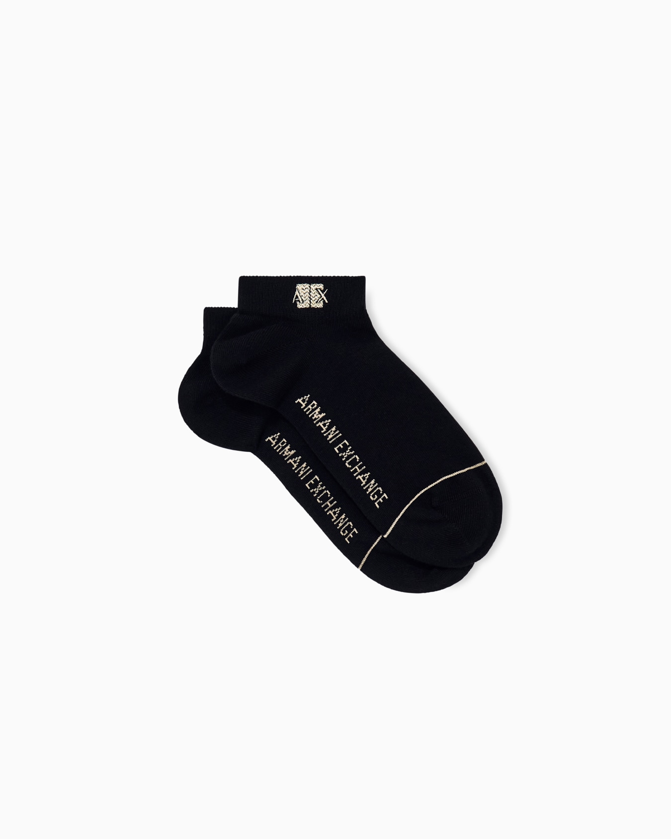 Calcetines tobilleros de algodón elástico con logotipo Diapositiva 0