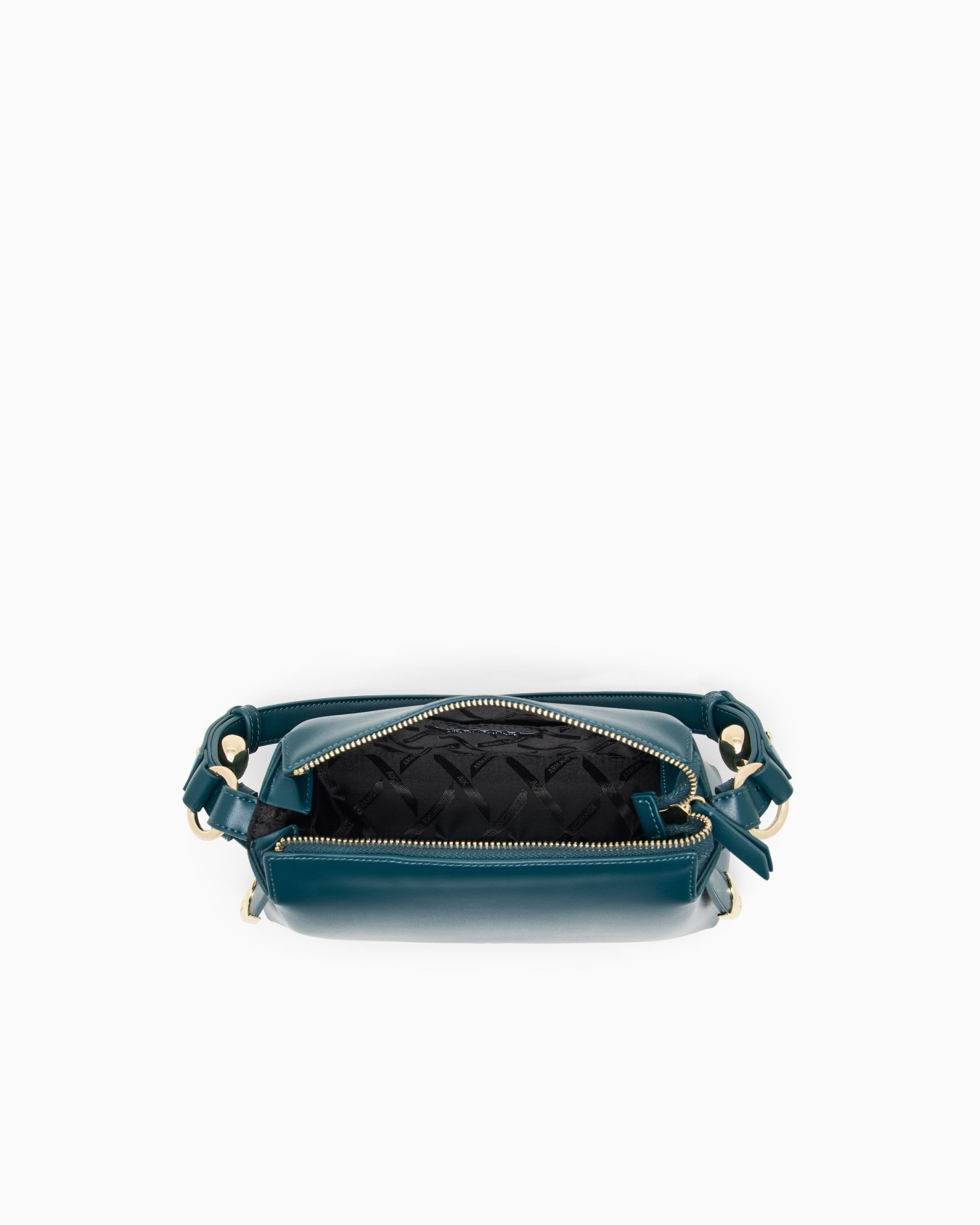 Bolso de hombro con apliques metálicos y correa ajustable Diapositiva 3
