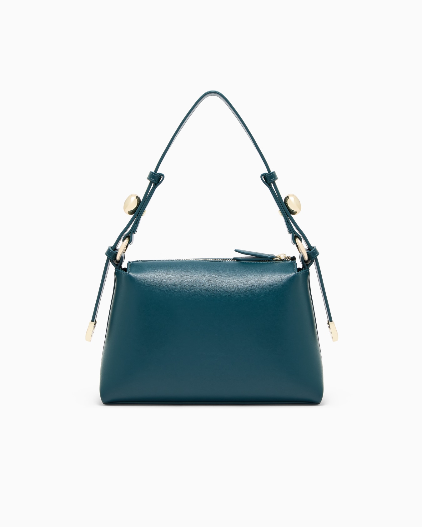 Bolso de hombro con apliques metálicos y correa ajustable Diapositiva 2