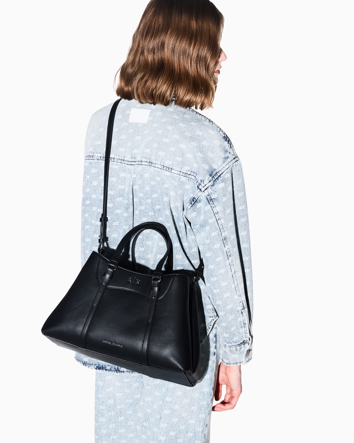 Bolso tote con doble asa y logotipo frontal Diapositiva 7