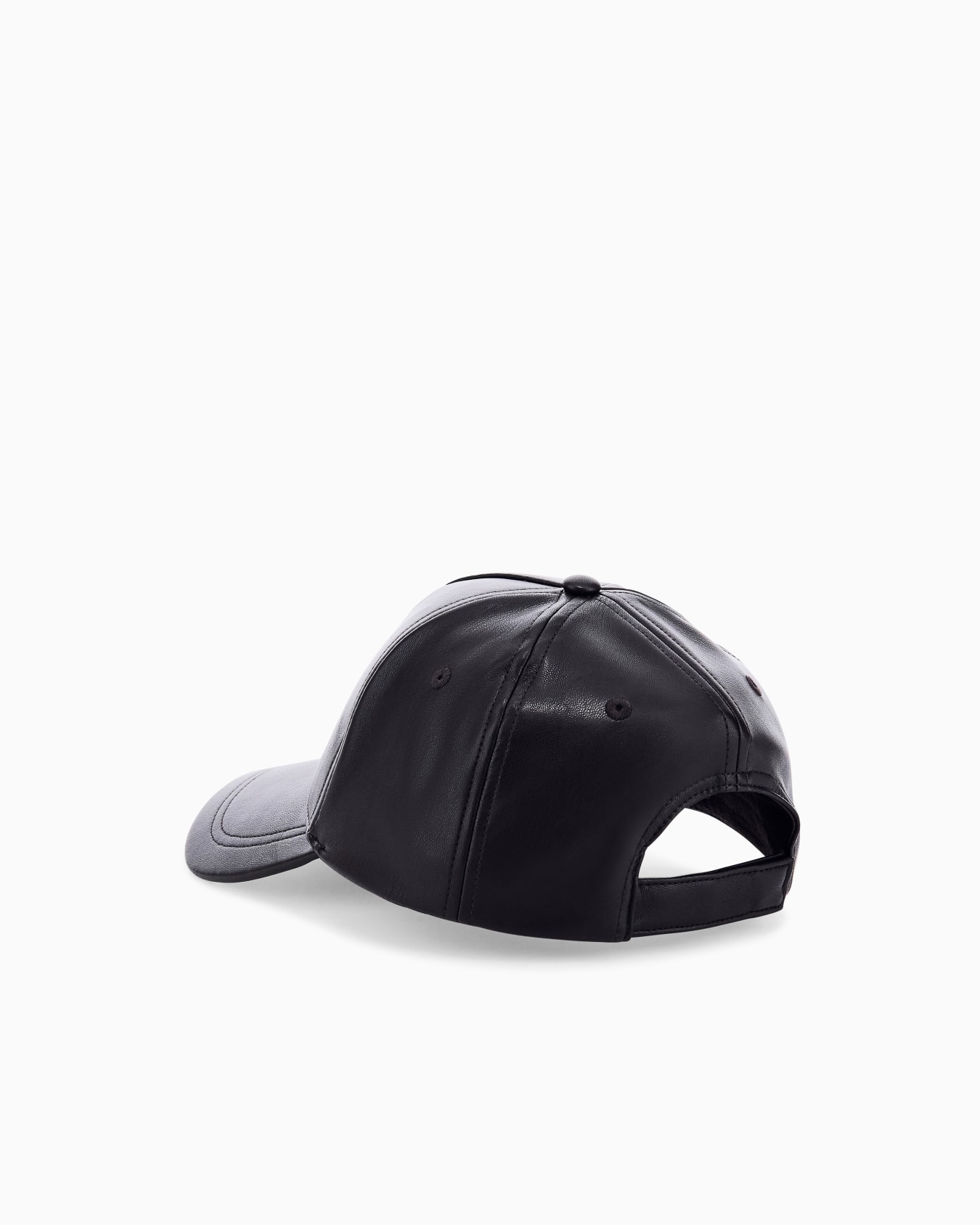 Gorra de béisbol de ecopiel con logotipo metálico Diapositiva 1