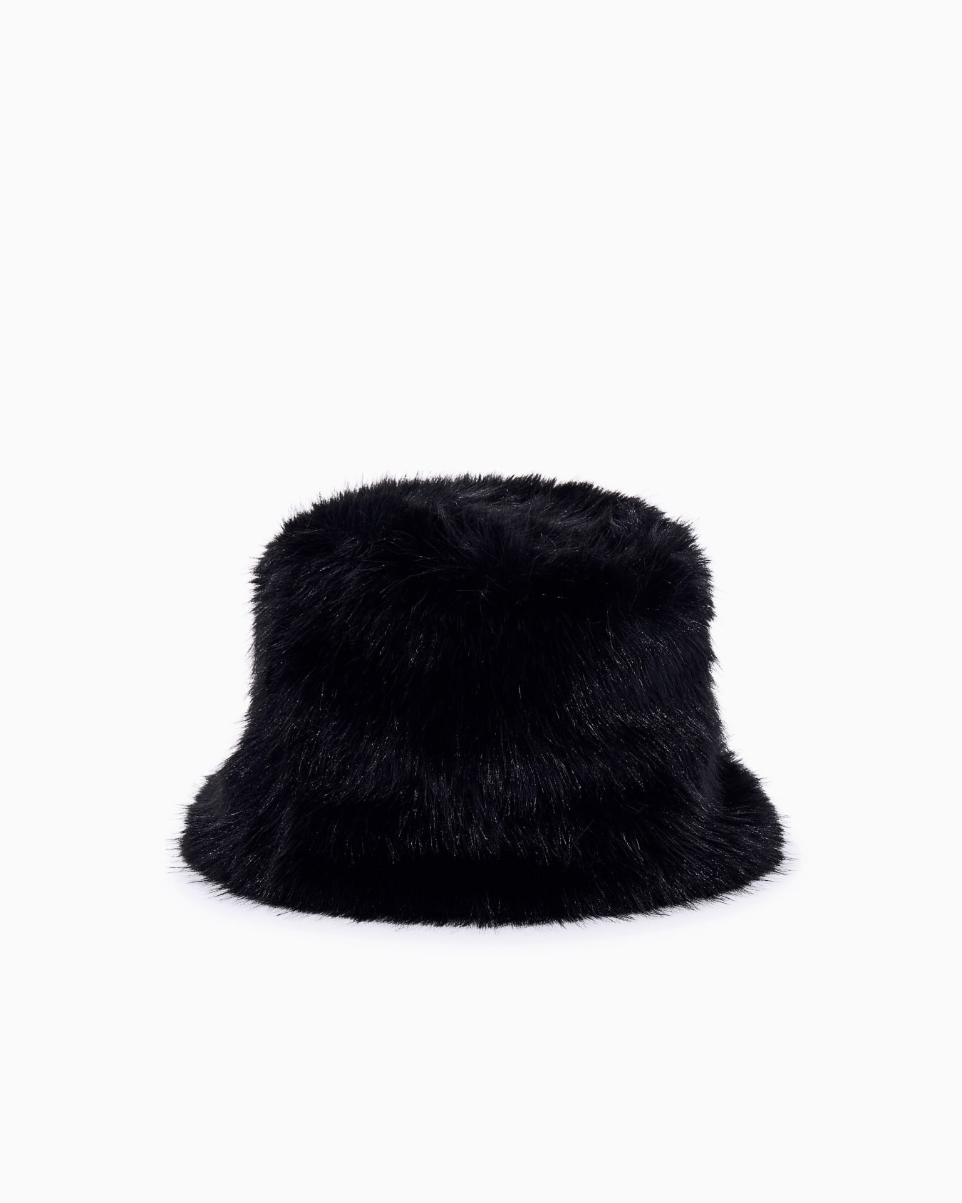 Reversible bucket hat in velvet effect nylon Slide 0