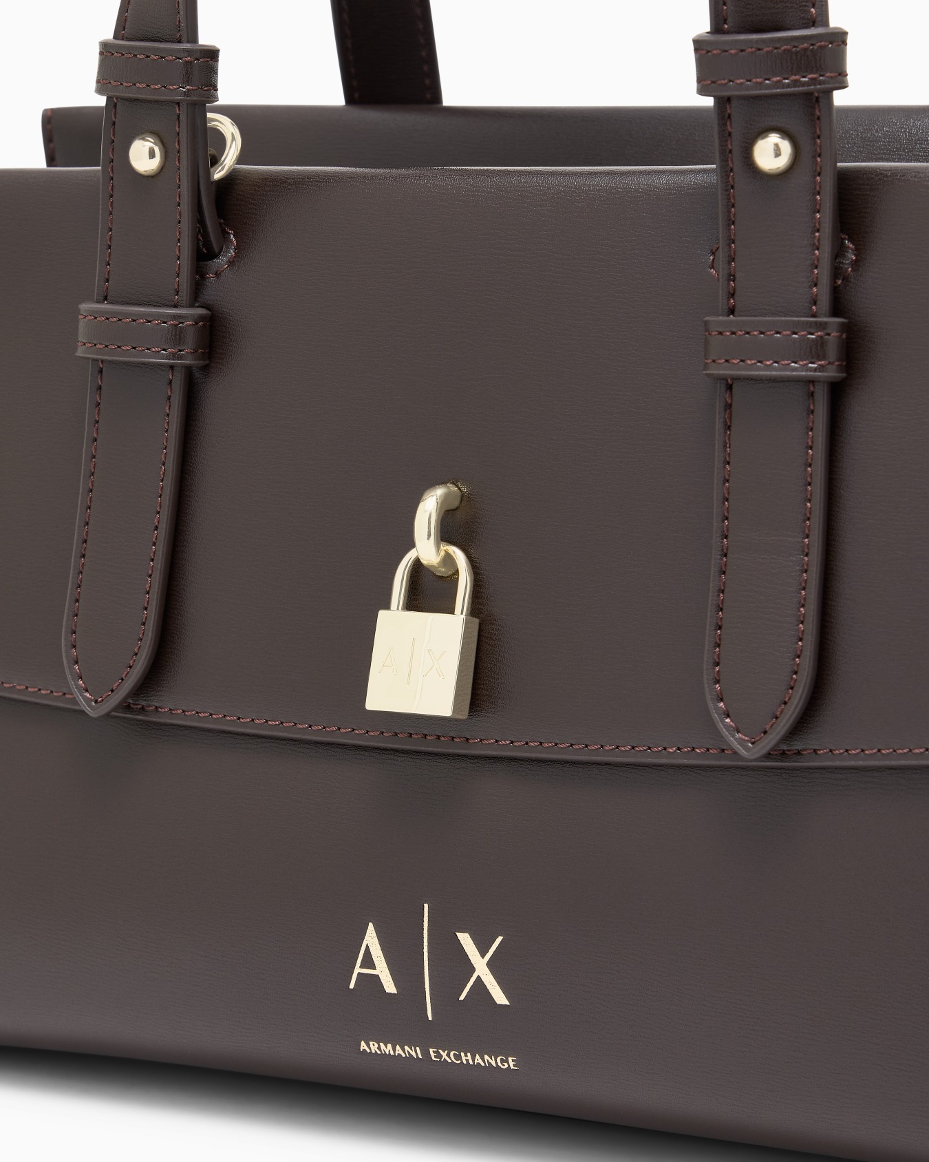 Borsa shopping con doppi manici e logo Slide 5