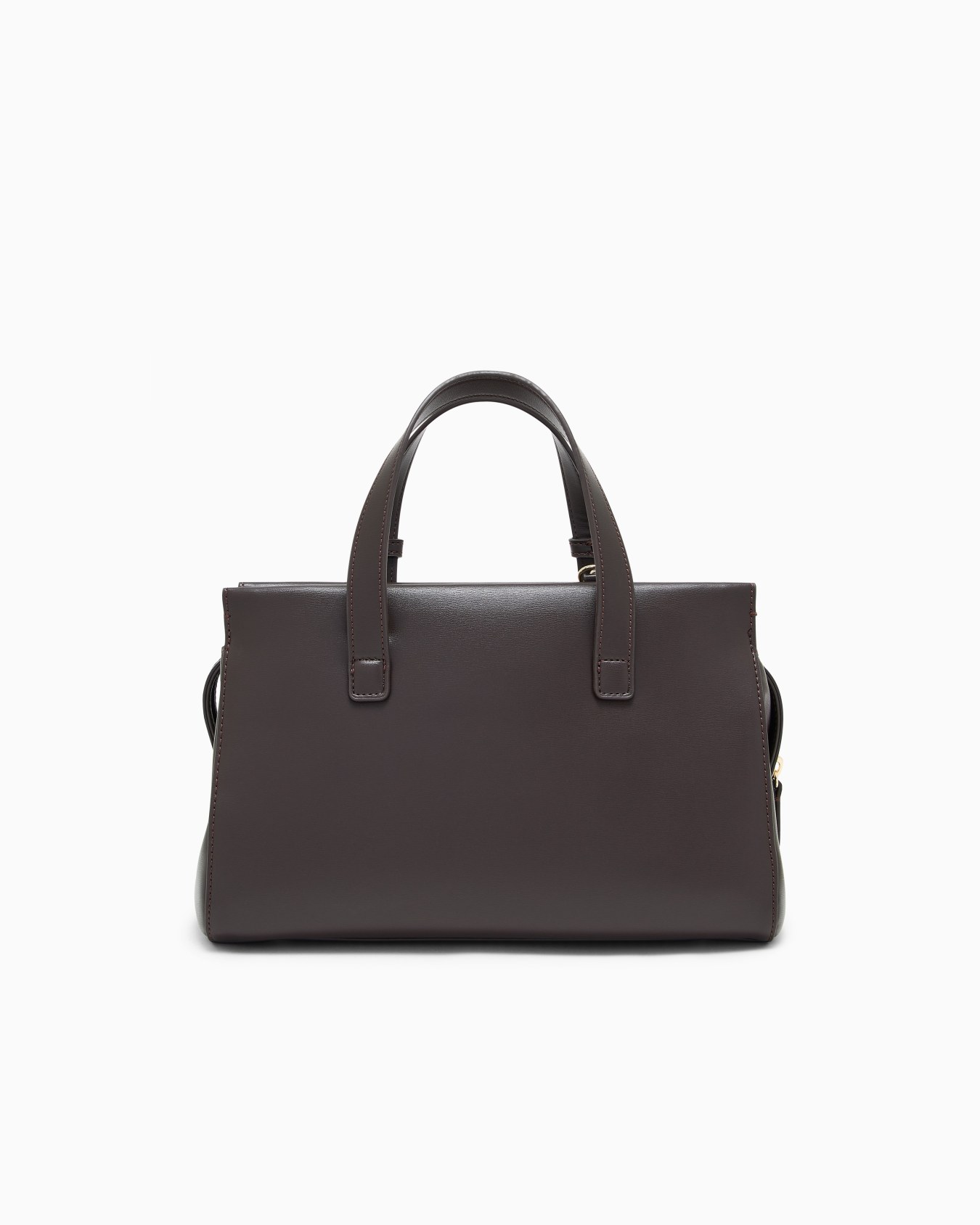 Borsa shopping con doppi manici e logo Slide 2
