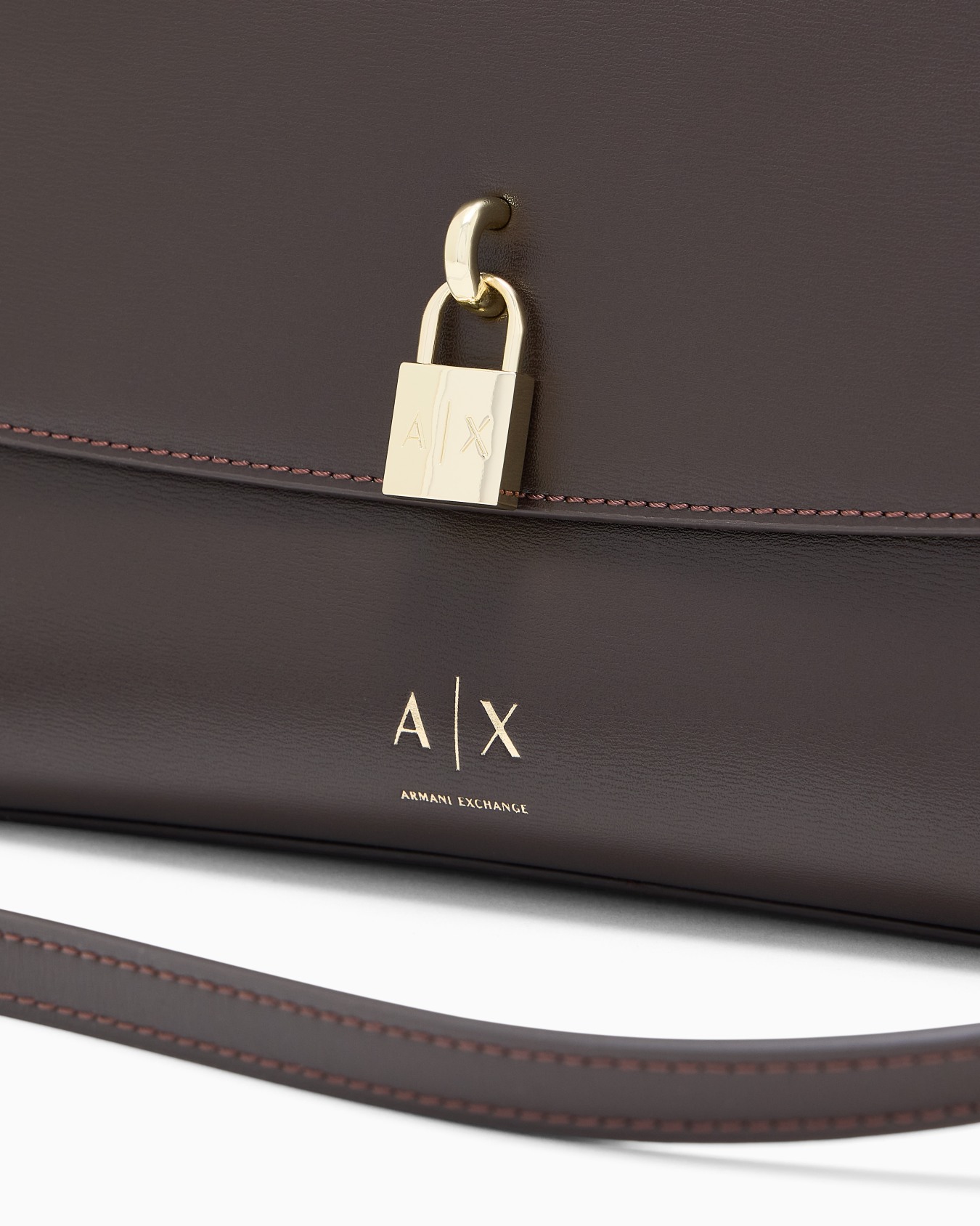 Borsa a tracolla con patta e chiusura in metallo Slide 4