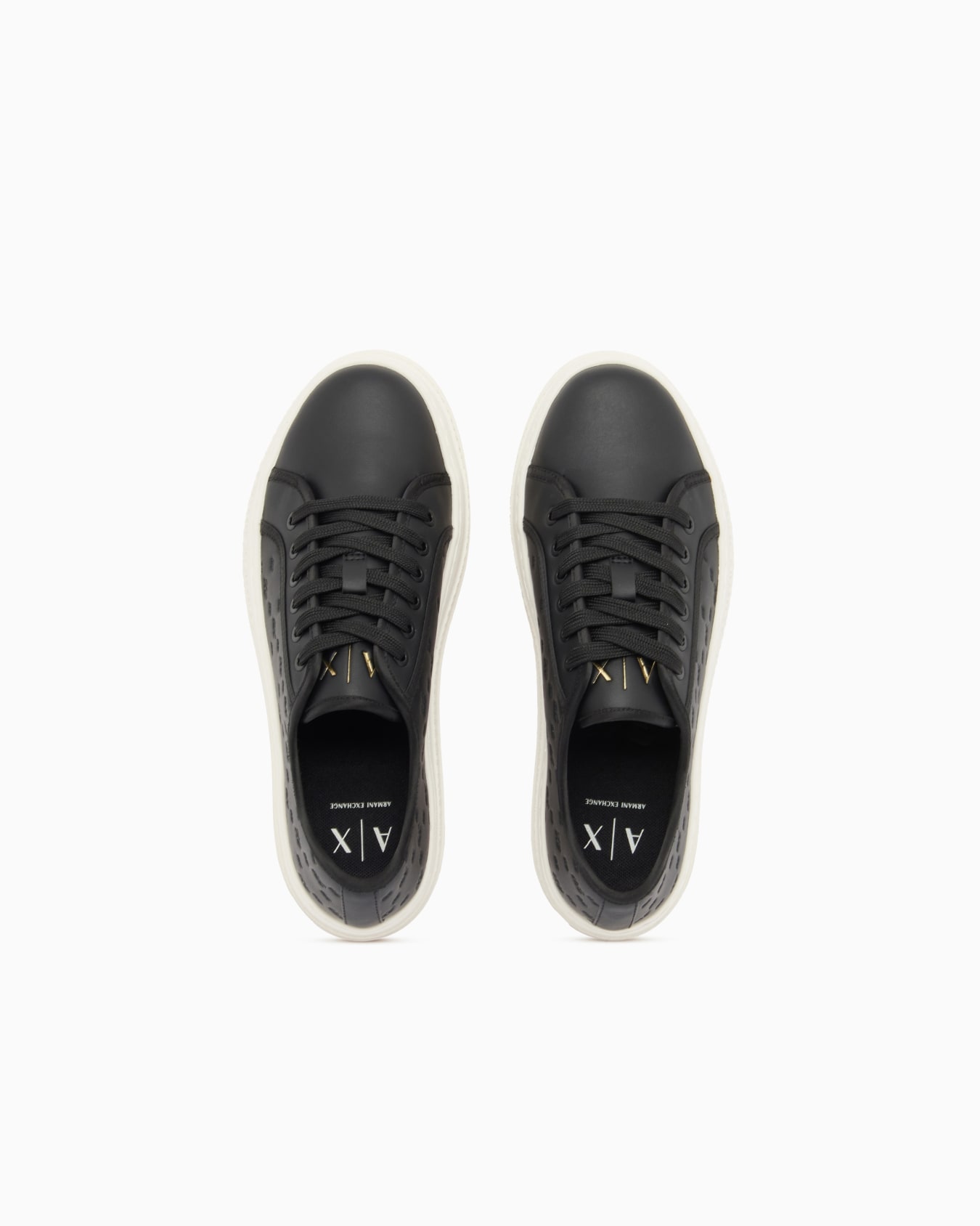 low top Sneakers with all-over debossed logo Slide 2