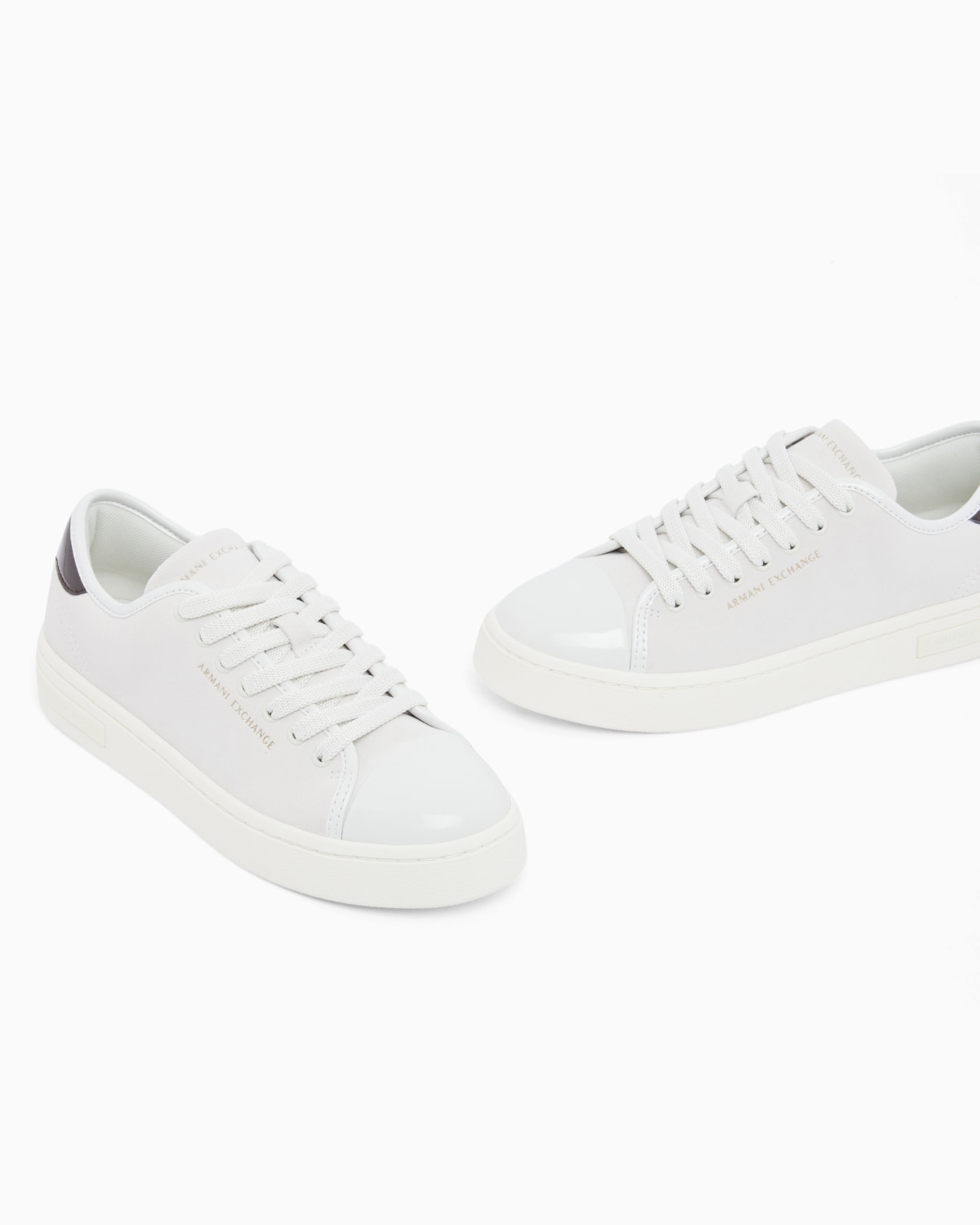 Sneakers in suede with patent inserts Slide 4