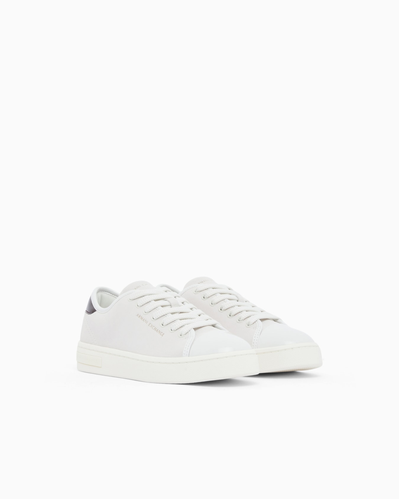 Sneakers in suede with patent inserts Slide 1