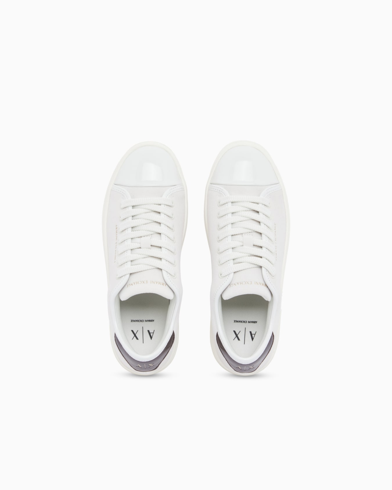 Sneakers in suede with patent inserts Slide 2