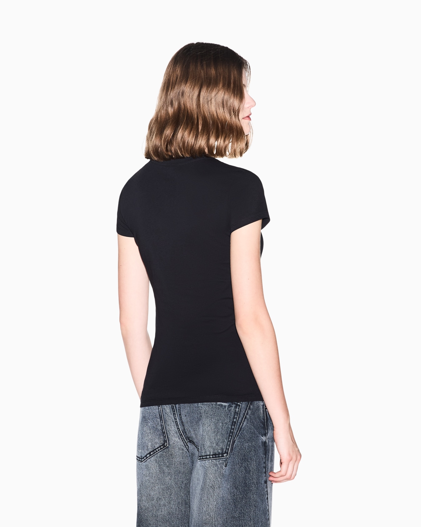 slim fit t-shirt in cotton jersey Slide 5