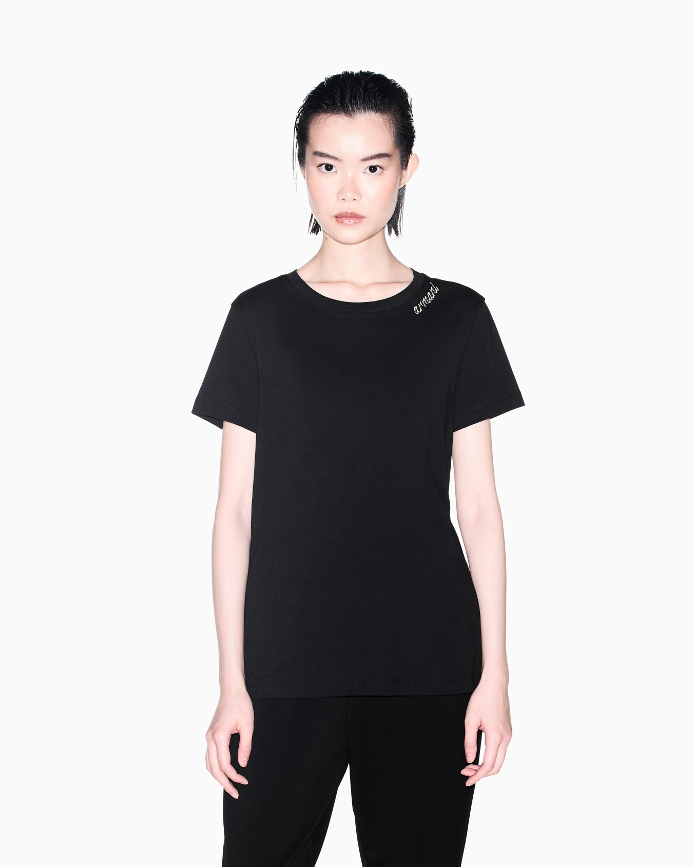 regular t-shirt in cotton jersey Slide 3