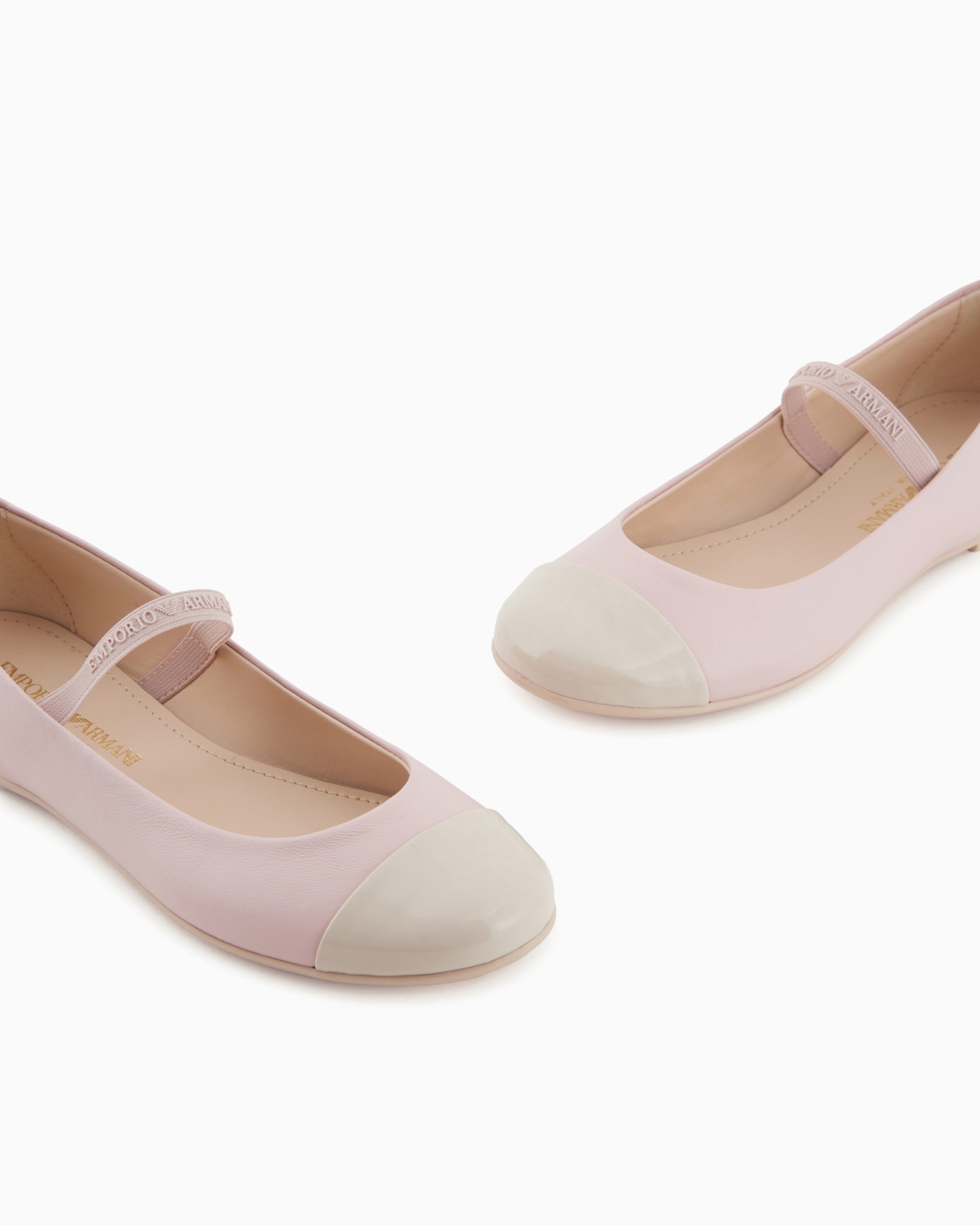 Ballerines en cuir nappa avec bout en cuir verni Diapositive 4