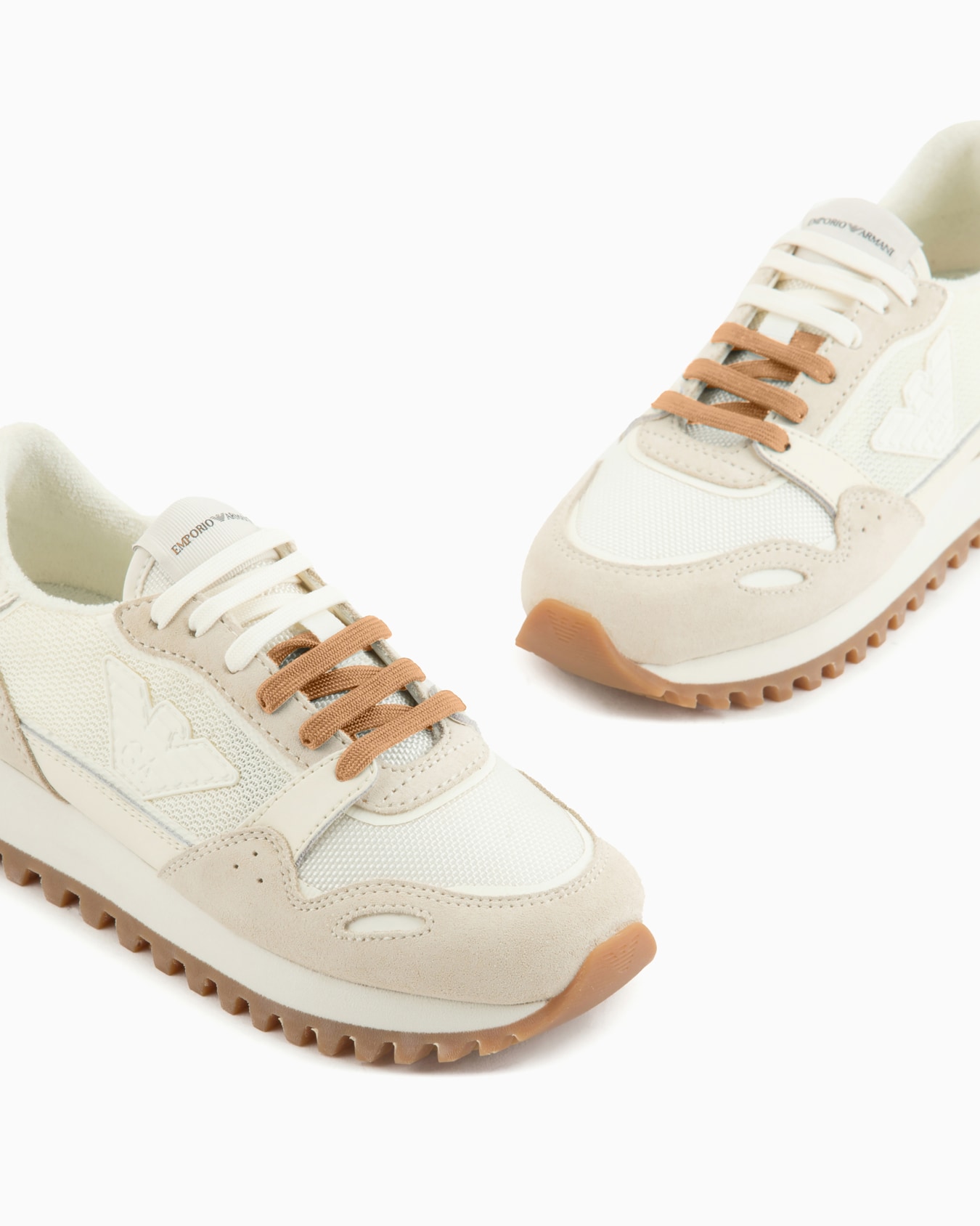 Mesh sneakers with suede details and eagle patch Slide 4