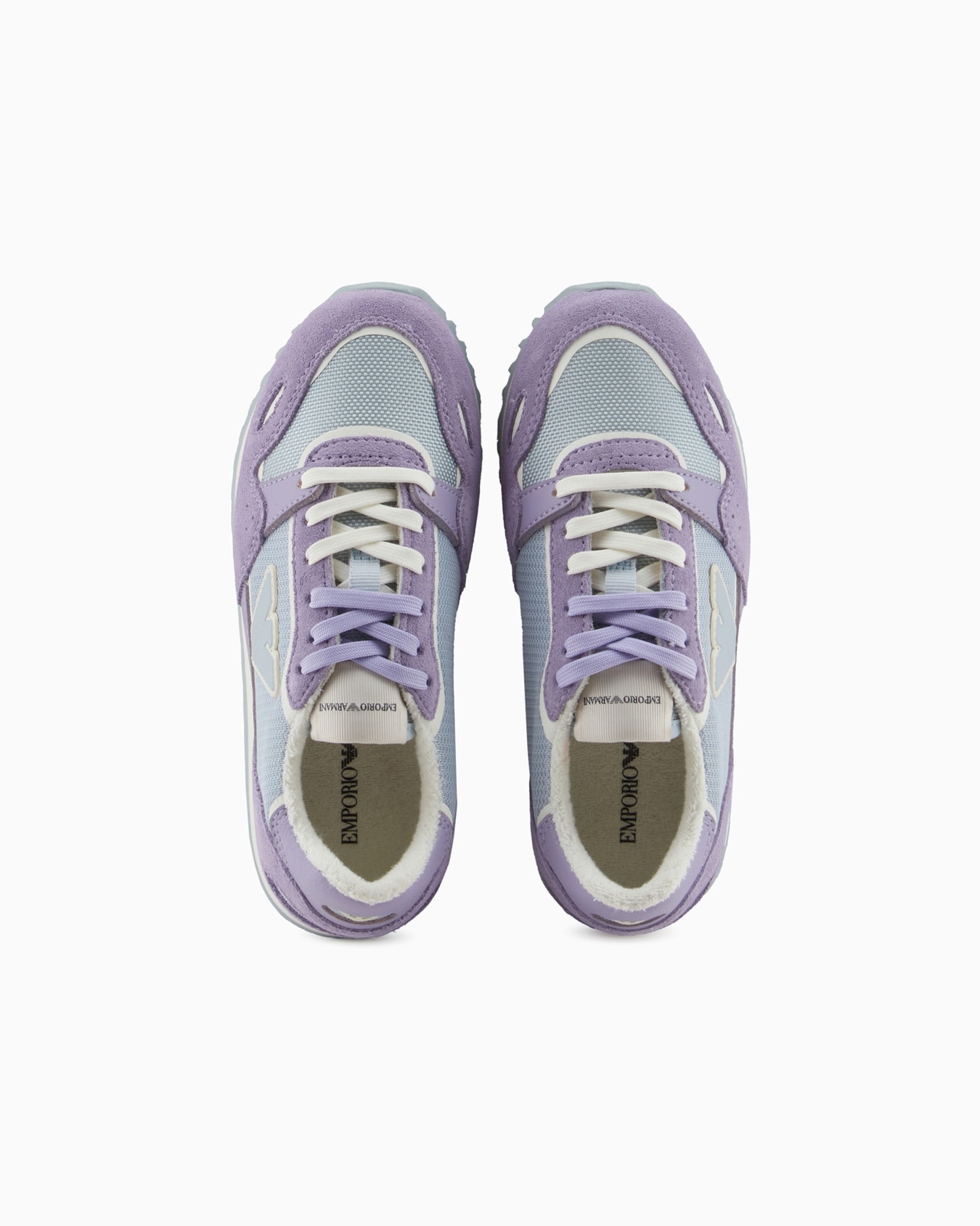 Mesh sneakers with suede details and eagle patch Slide 2