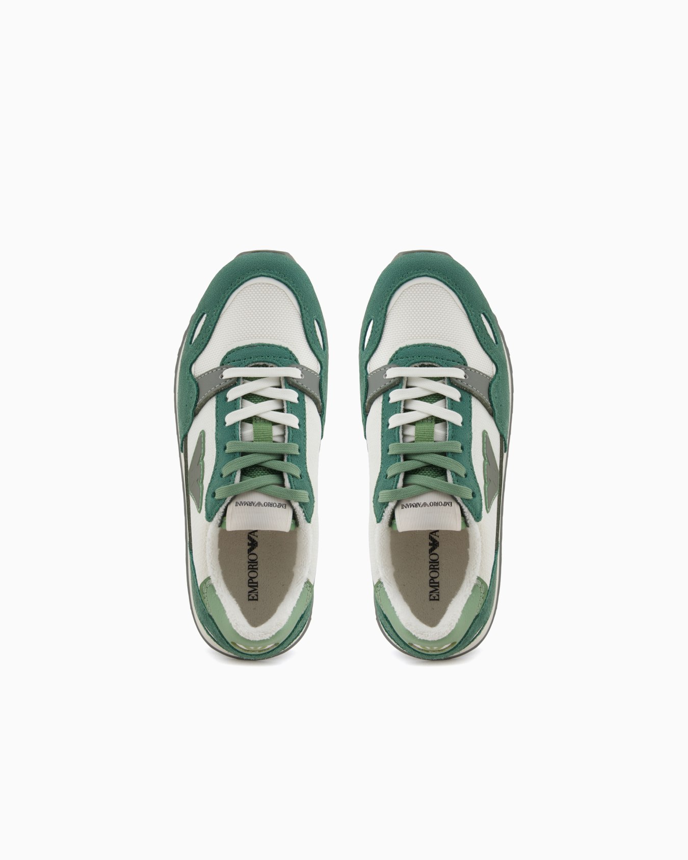Mesh sneakers with suede details and eagle patch Slide 2